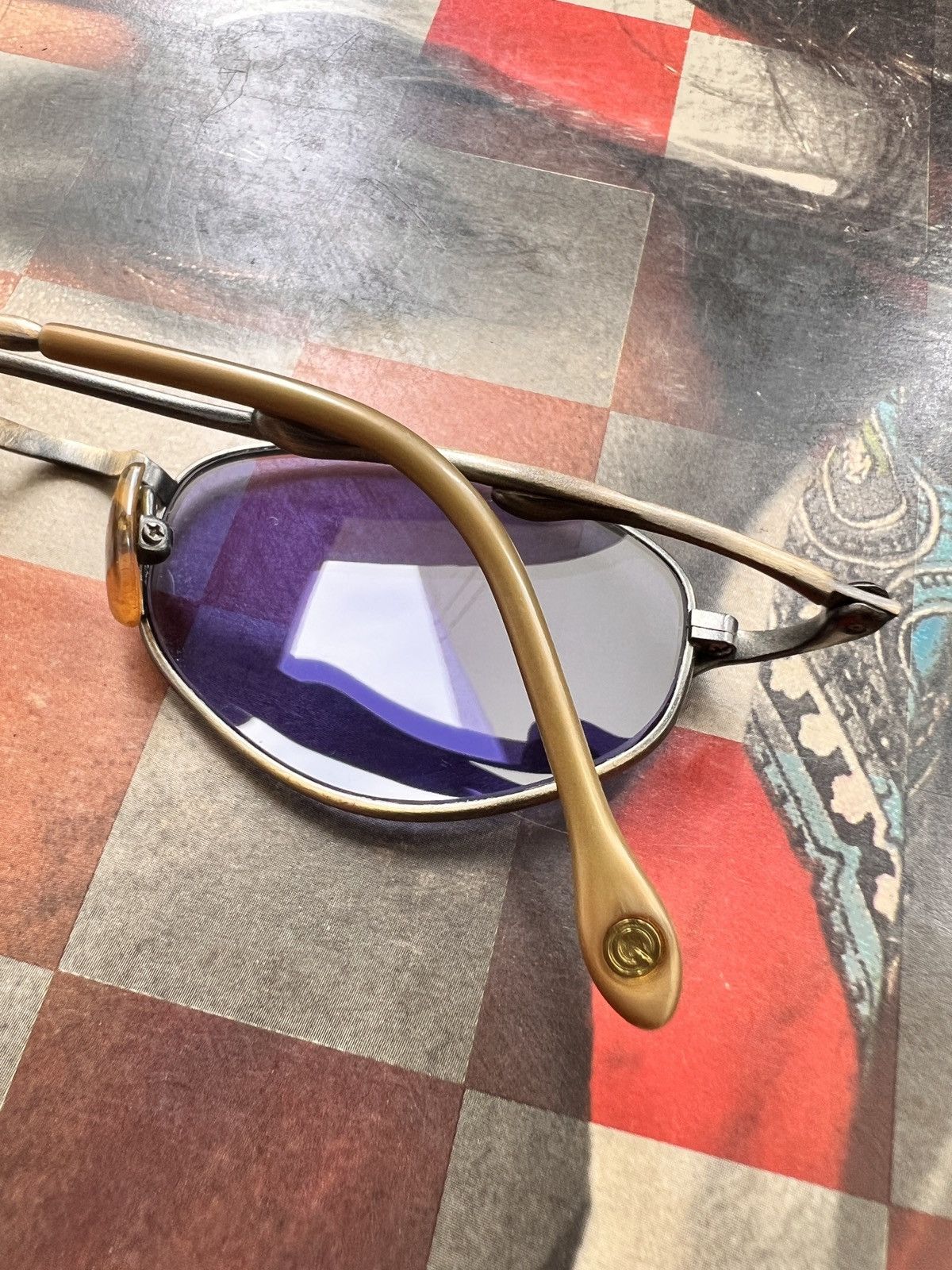 Jean Paul Gaultier 90s Jean Paul Gaultier Purple Lens Sunglasses Size ONE SIZE - 5 Thumbnail