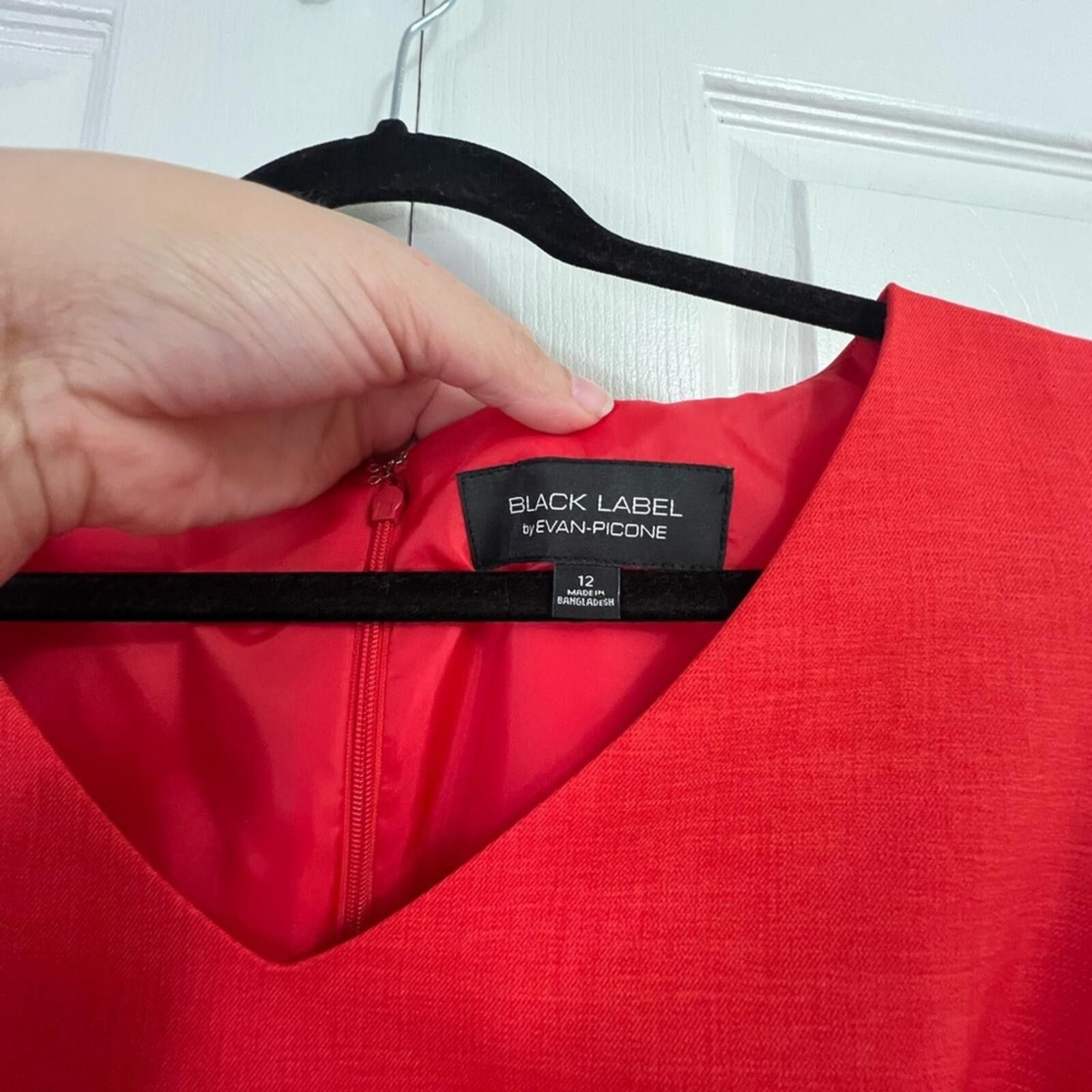 Evan Picone Black label vintage 80s evan picone elegant red dress‎ Size XL / US 12-14 / IT 48-50 - 3 Thumbnail