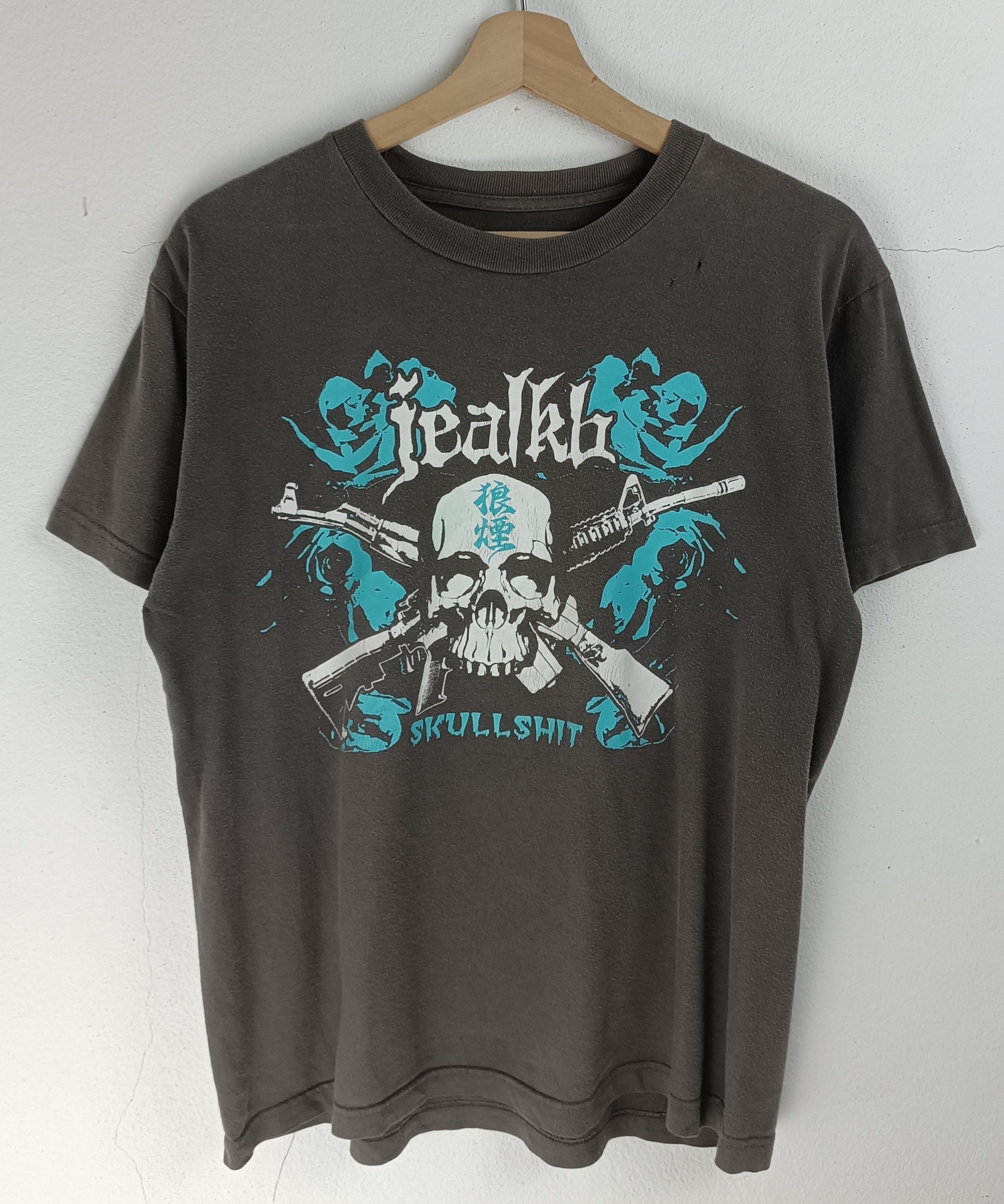 Band Tees THRASHED FADED VINTAGE JEALKB SKULLSHIT PUNK METAL GRUNGE Size US M / EU 48-50 / 2 - 3 Thumbnail
