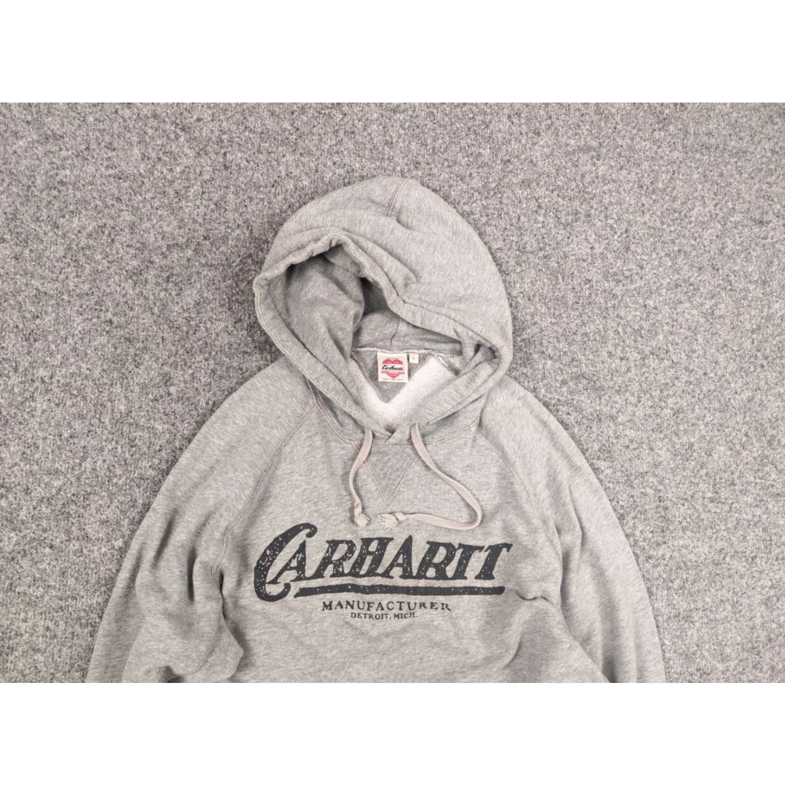 Carhartt Carhartt Union Made Gray Detroit Logo Hoodie Main Selling Point Logo Hoodie Men's S Gray Vintage No N/A Size US S / EU 44-46 / 1 - 4 Thumbnail