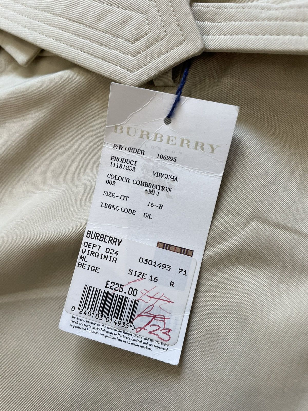 Burberry × Vintage Vintage NEW Burberry Virginia Pants Size 16 Size 34" / US 12 / IT 48 - 4 Thumbnail
