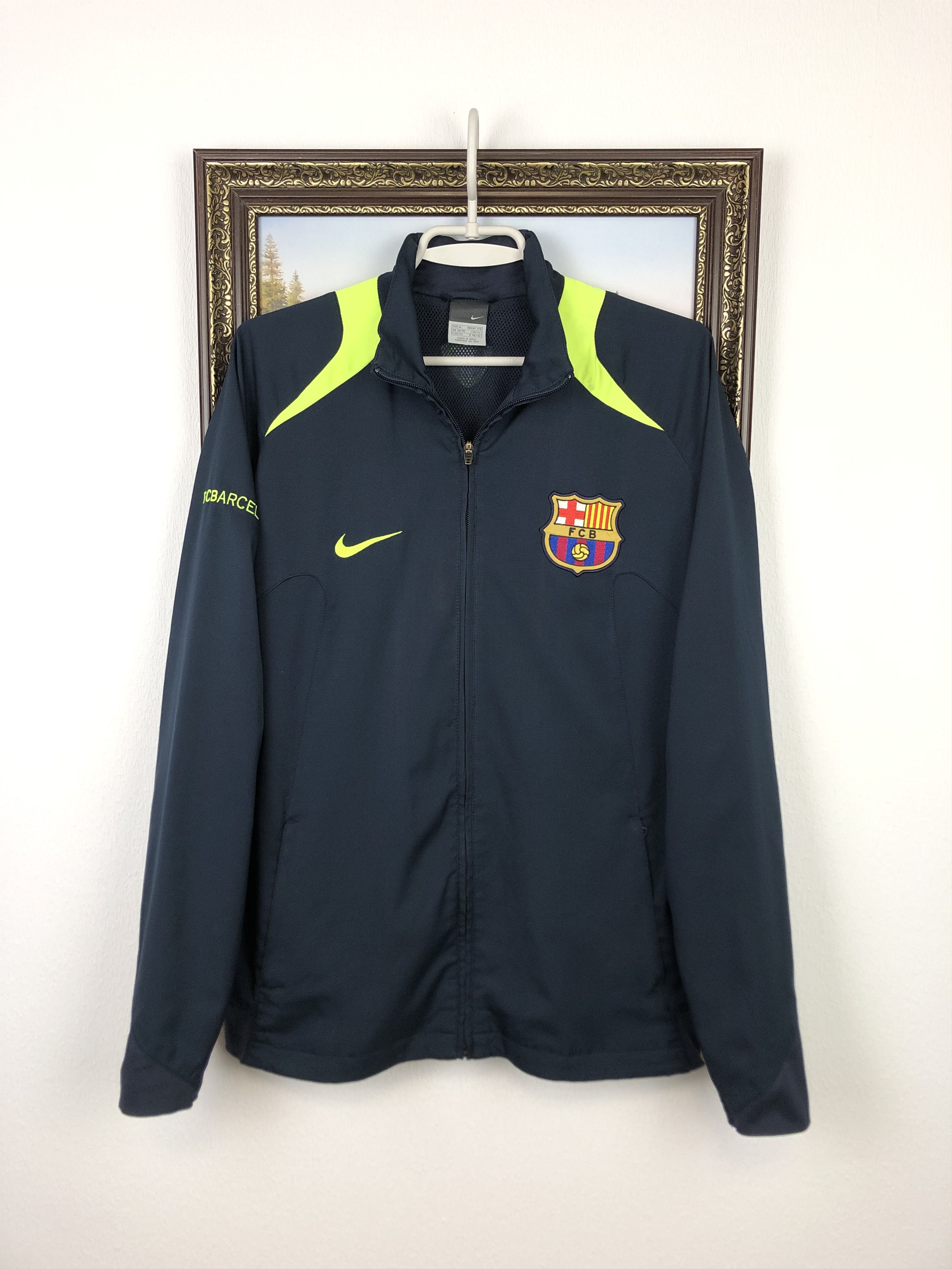 Football Soccer Fc Barcelona Jacket India Vintage Nike FC