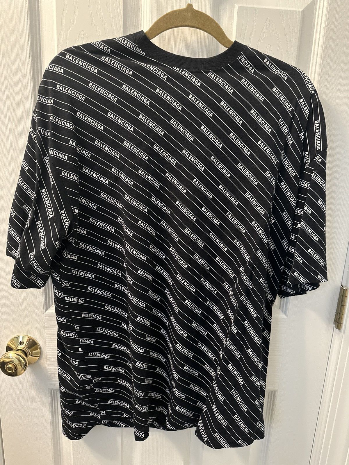 Balenciaga Balenciaga Black All Over Tee Size US M / EU 48-50 / 2 - 1 Thumbnail