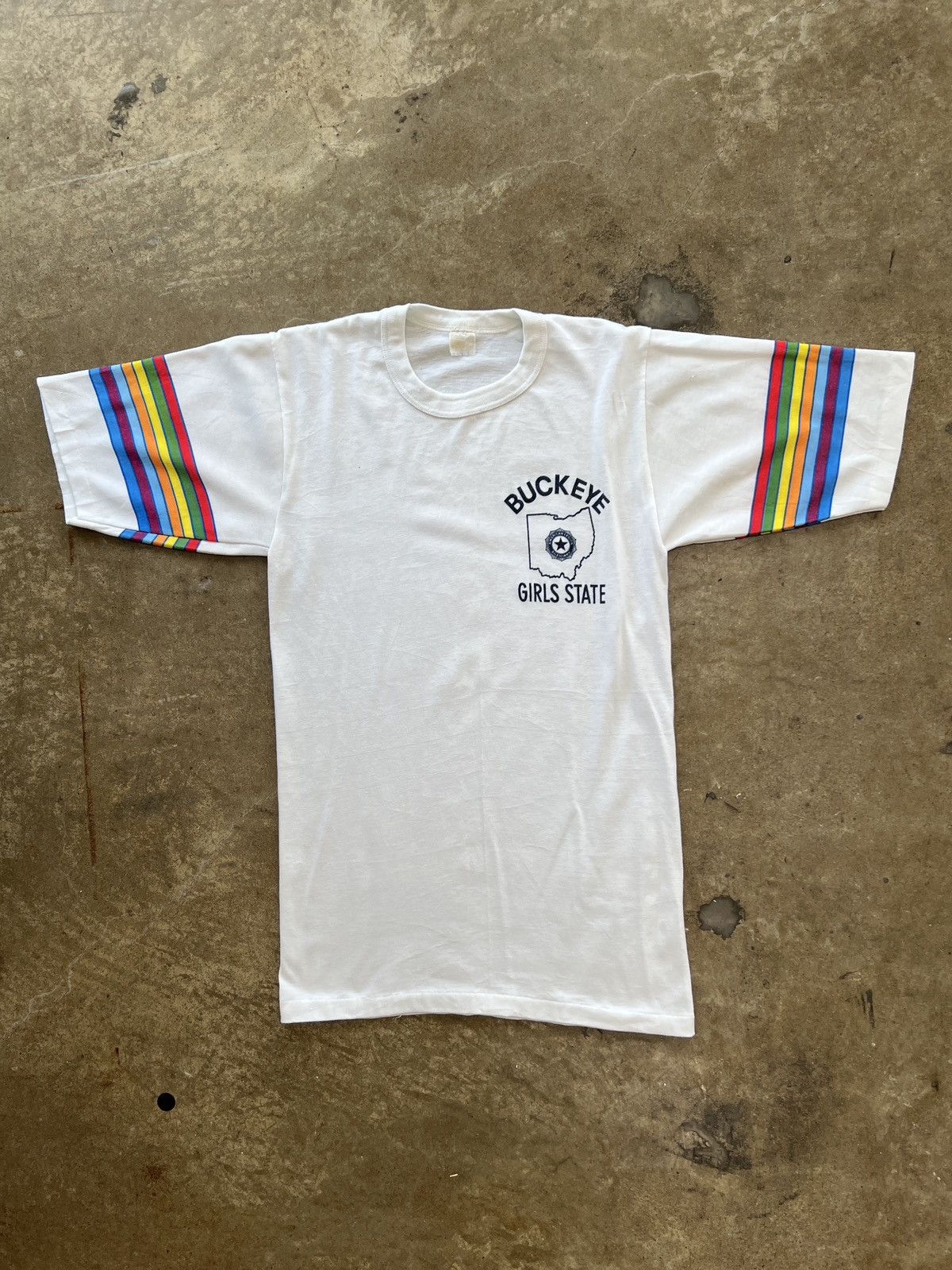 Vintage True Vintage 70s Buckeye Girls State Rainbow Medium Size M / US 6-8 / IT 42-44 - 2 Thumbnail