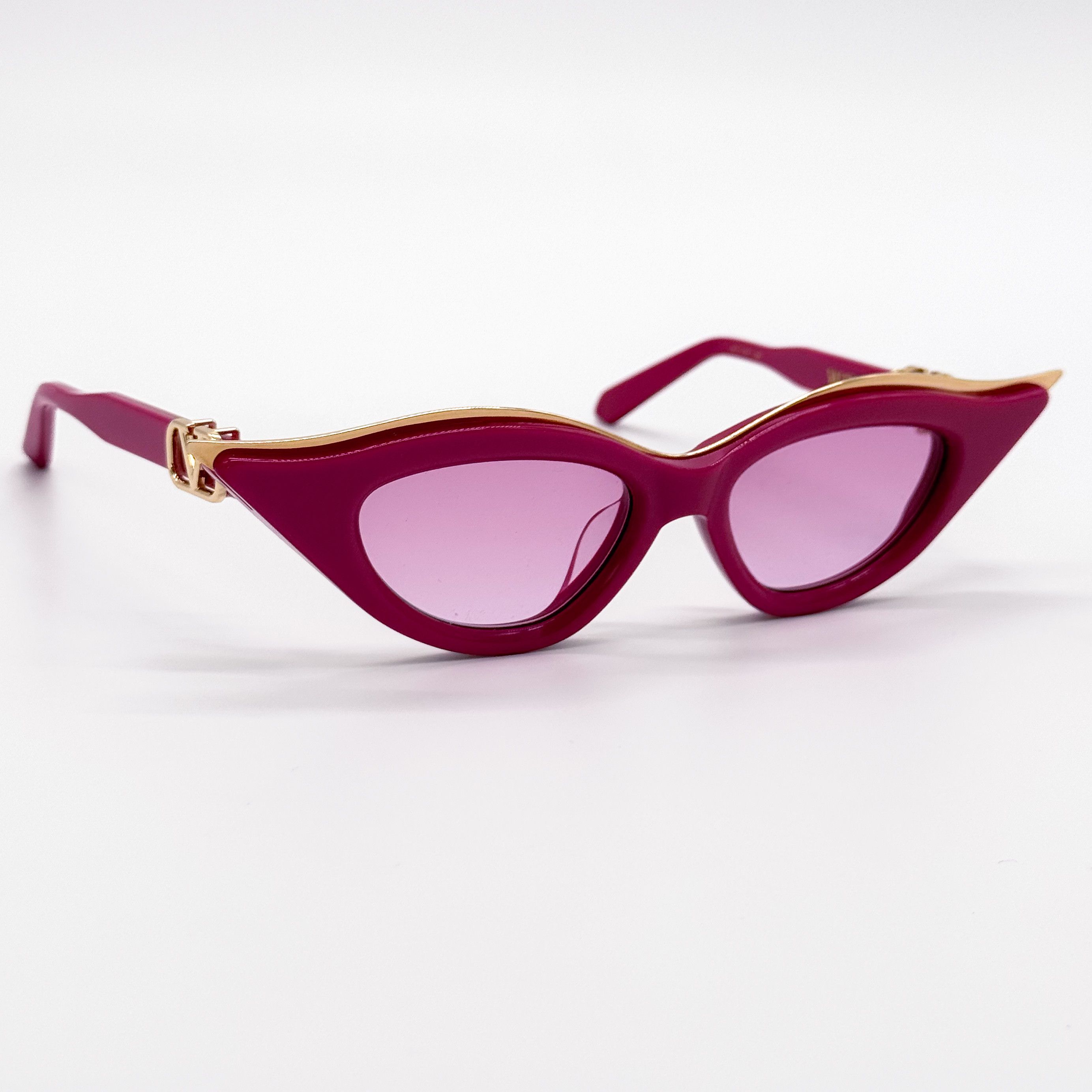 Valentino NEW VALENTINO V-GOLDCUT VLS-114D PINK CAT EYE SUNGLASSES Size ONE SIZE - 5 Thumbnail
