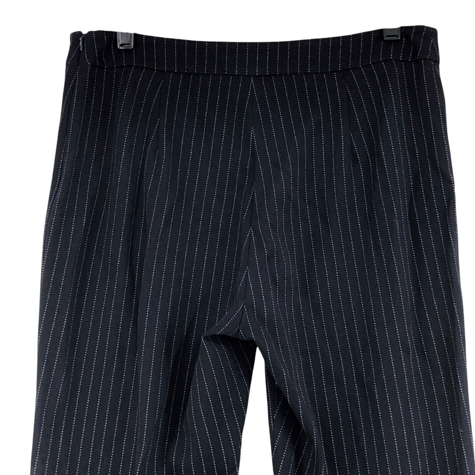 Max Mara Max Mara Size 42 US 12 Pants Pinstripe Stretch Viscose Zip Size 34" / US 12 / IT 48 - 6 Thumbnail