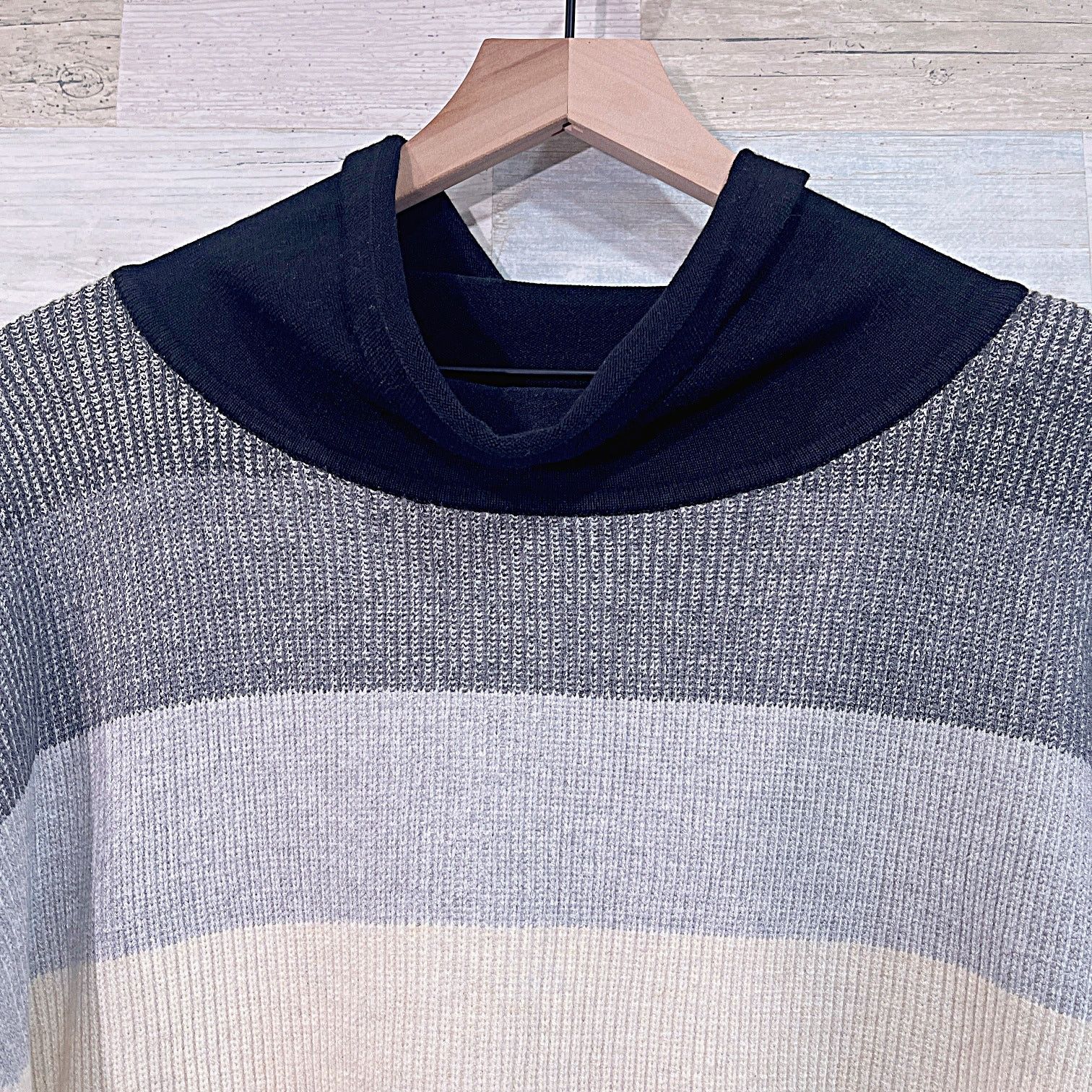 Other Talbots Striped Turtleneck Thermal Sweater Womens XLP Size XL / US 12-14 / IT 48-50 - 3 Thumbnail
