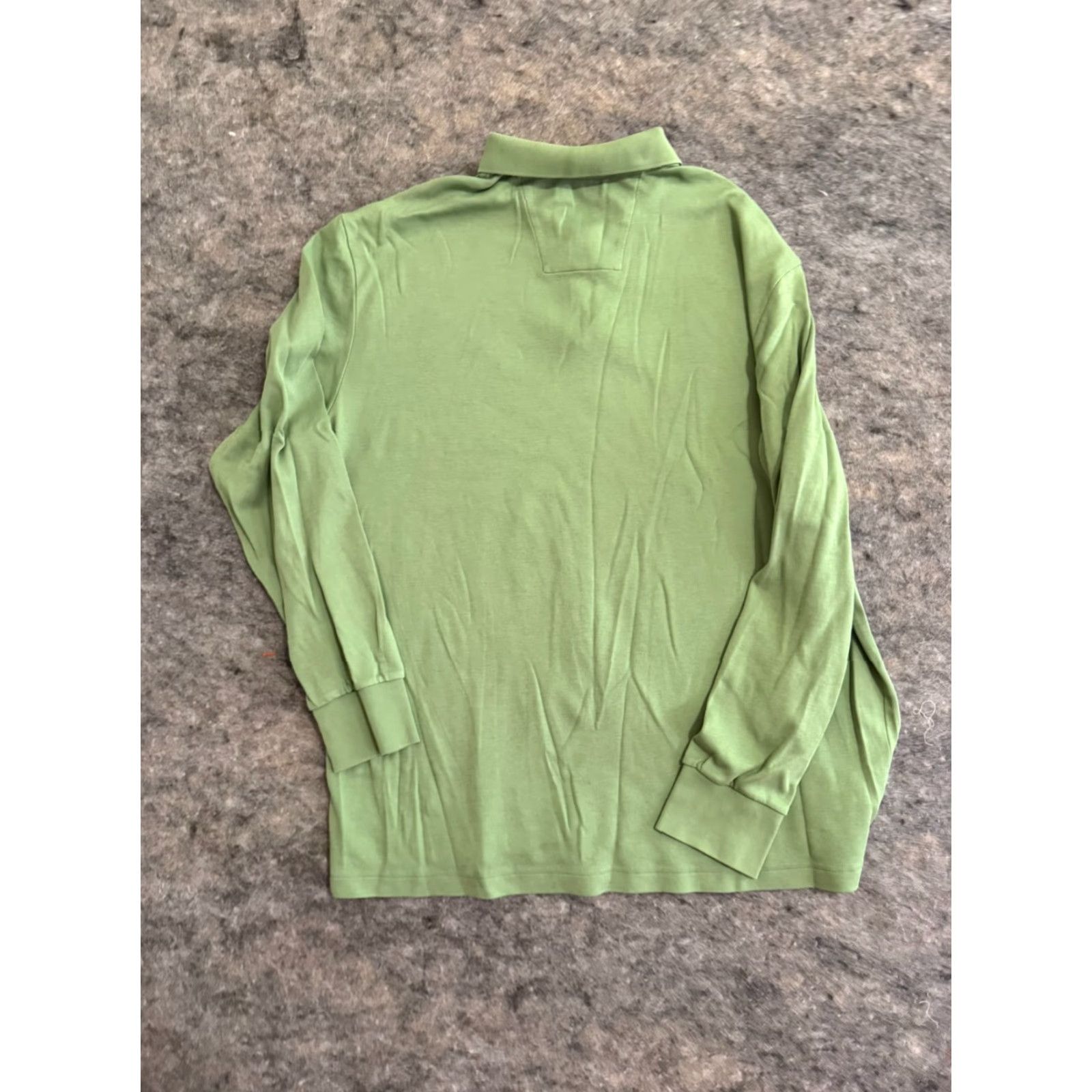 Nautica Nautica Polo Shirt Mens XL Green Striped Long Sleeve Sail Logo Preppy Casual Shirt Size US XL / EU 56 / 4 - 3 Thumbnail