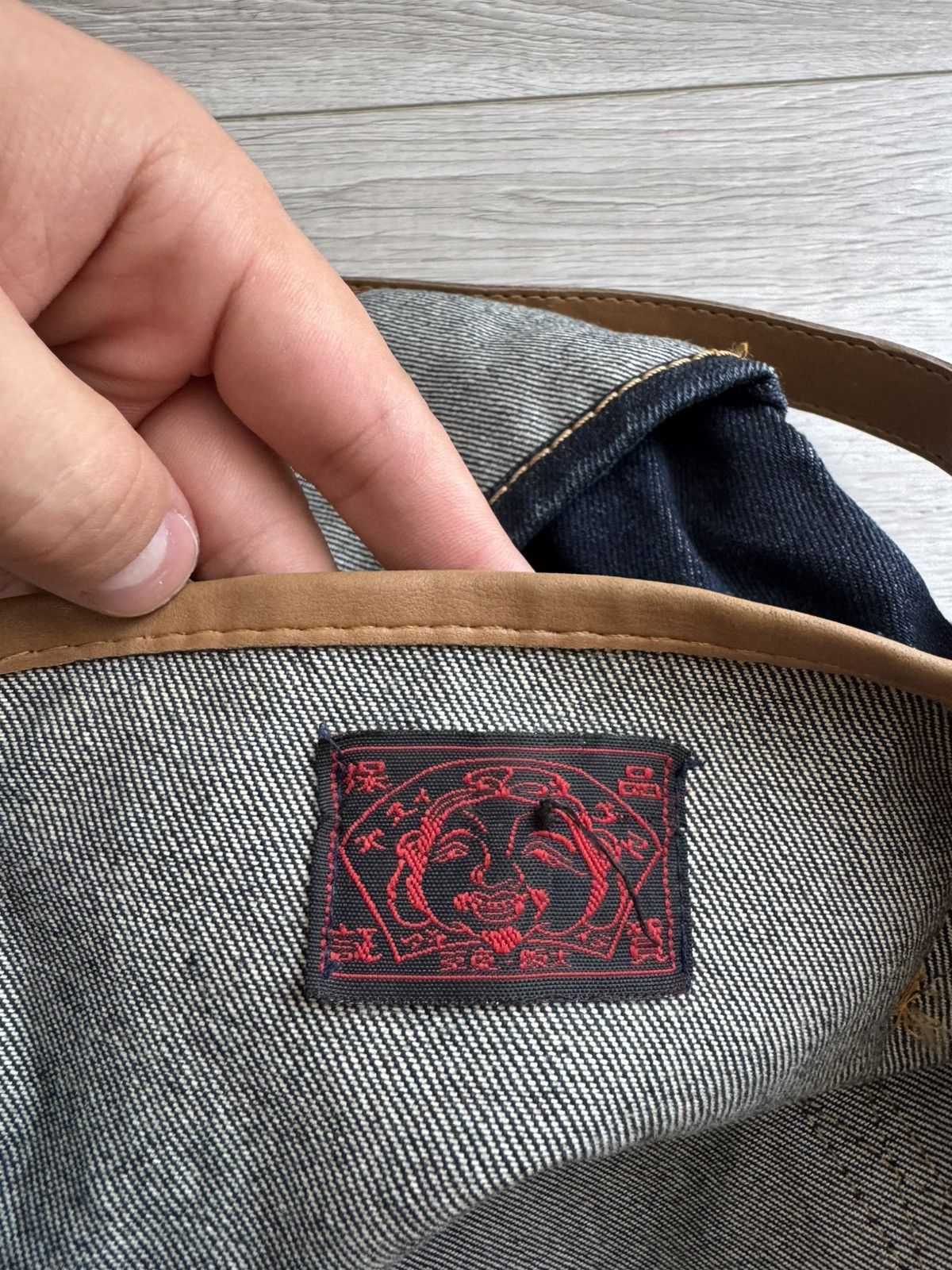 Evisu Vintage Evisu Denim Bag Shoulders Y2K Size ONE SIZE - 7 Thumbnail