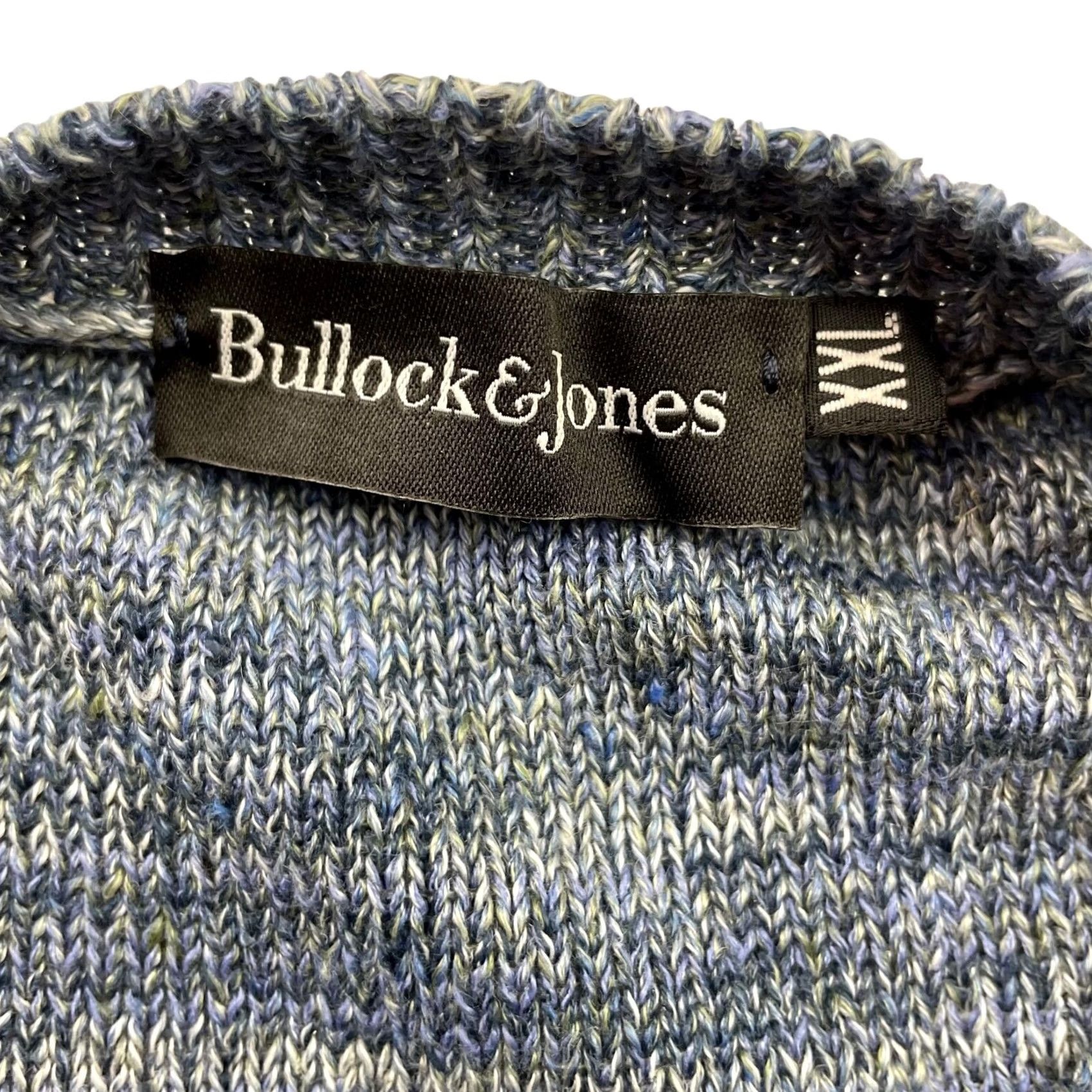 Vintage Bullock & Jones Sweater Men's 2XL Linen Knit Crewneck Striped Gray/Blue Ireland Vintage No Size US XXL / EU 58 / 5 - 3 Thumbnail