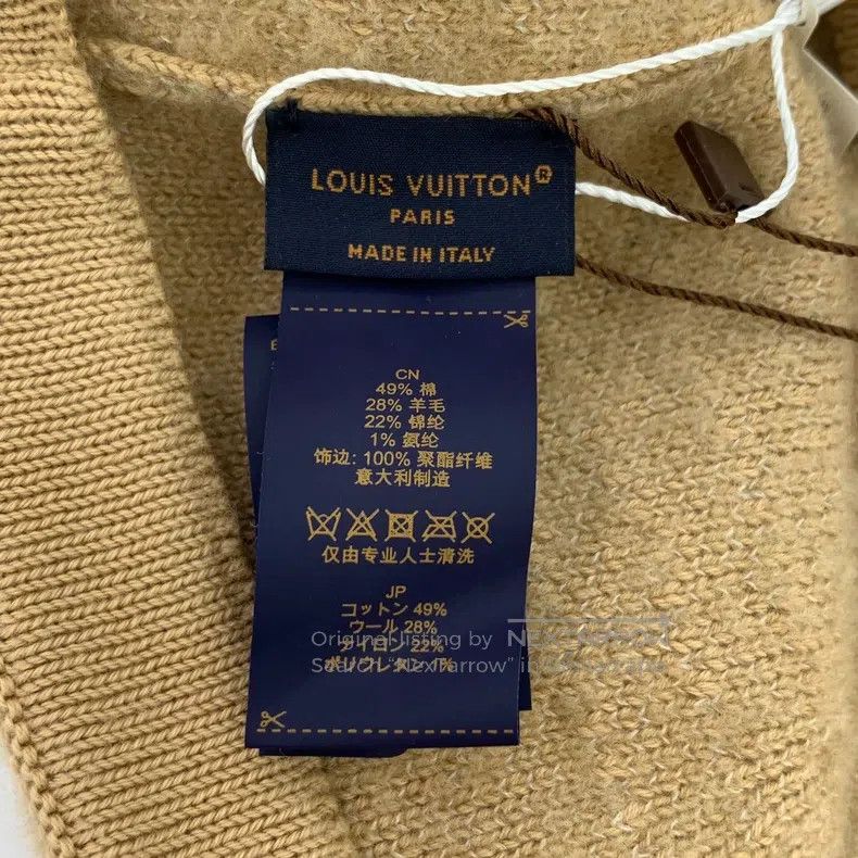 Louis Vuitton Louis Vuitton Brown logo presbyopic embroidered cotton cas Size ONE SIZE - 7 Thumbnail