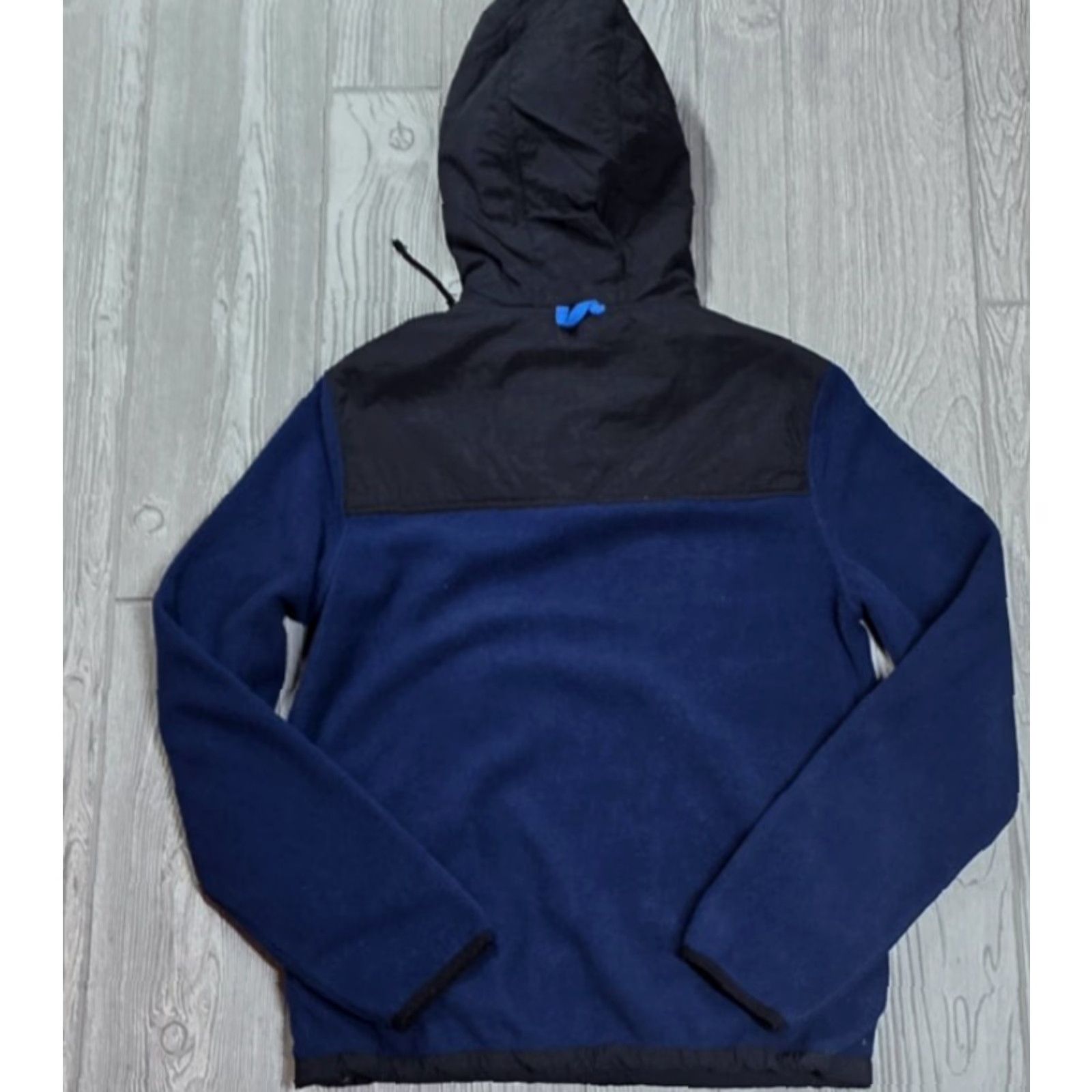 Aeropostale AeroPostale XS Blue Black Fleece Hooded 1/4 Pullover Mens Shirt Jacket Hoodie Size US XS / EU 42 / 0 - 5 Thumbnail