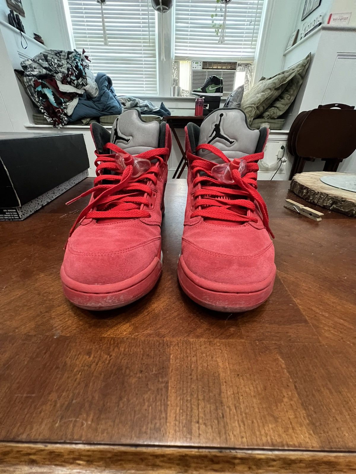 Jordan Brand Air Jordan 5 Retro “Red Suede” Size US 11 / EU 44 - 3 Thumbnail