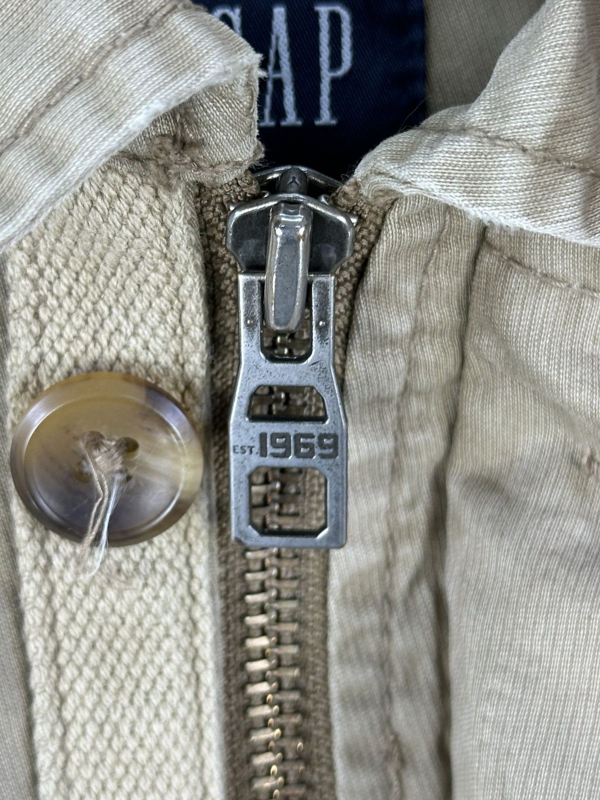 Gap Vintage Y2K Gap Khaki Utility Tactical Jacket Size US XL / EU 56 / 4 - 8 Thumbnail