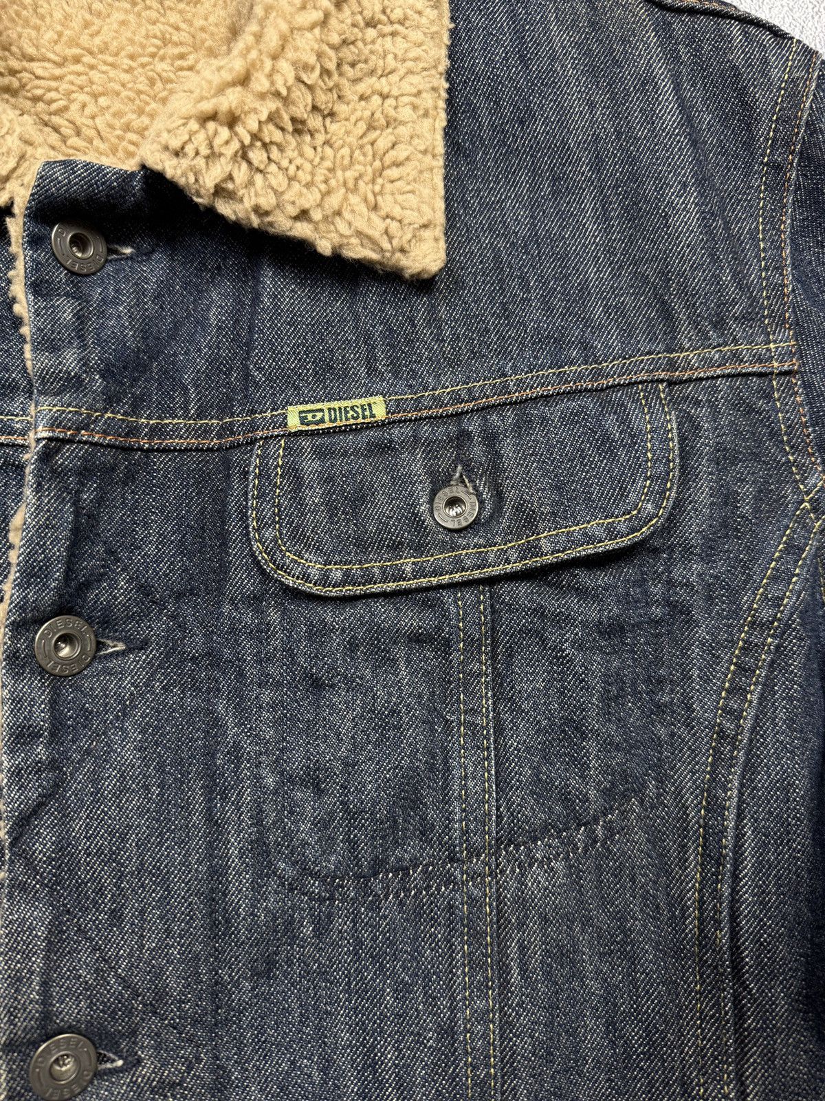 Diesel Diesel Denim Jeans Sherpa Fleece Jacket Size US L / EU 52-54 / 3 - 7 Thumbnail