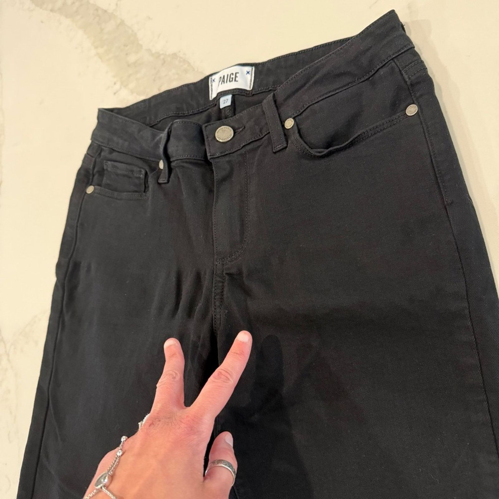 Paige Paige Verdugo Ankle Skinny Denim Jeans Women’s Size 27 Black Size 27" / US 4 / IT 40 - 8 Thumbnail