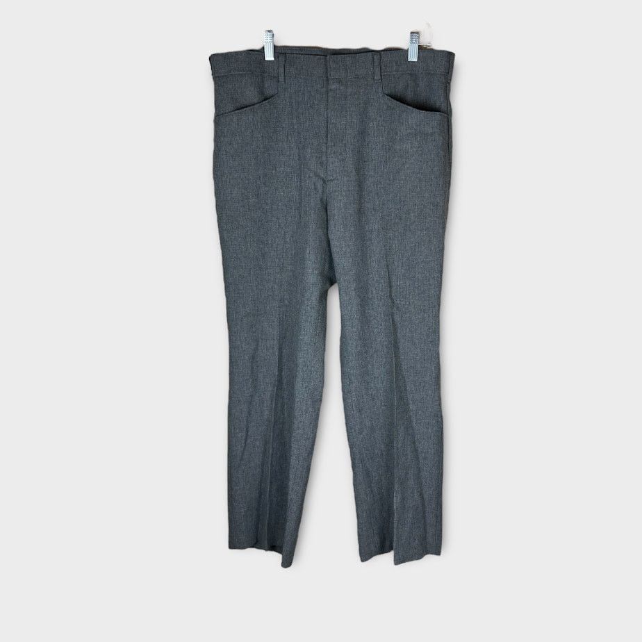 Levi's Levi's Action Slacks | Vintage 70s Blue- Gray | 36x30 Size US 36 / EU 52 - 4 Thumbnail