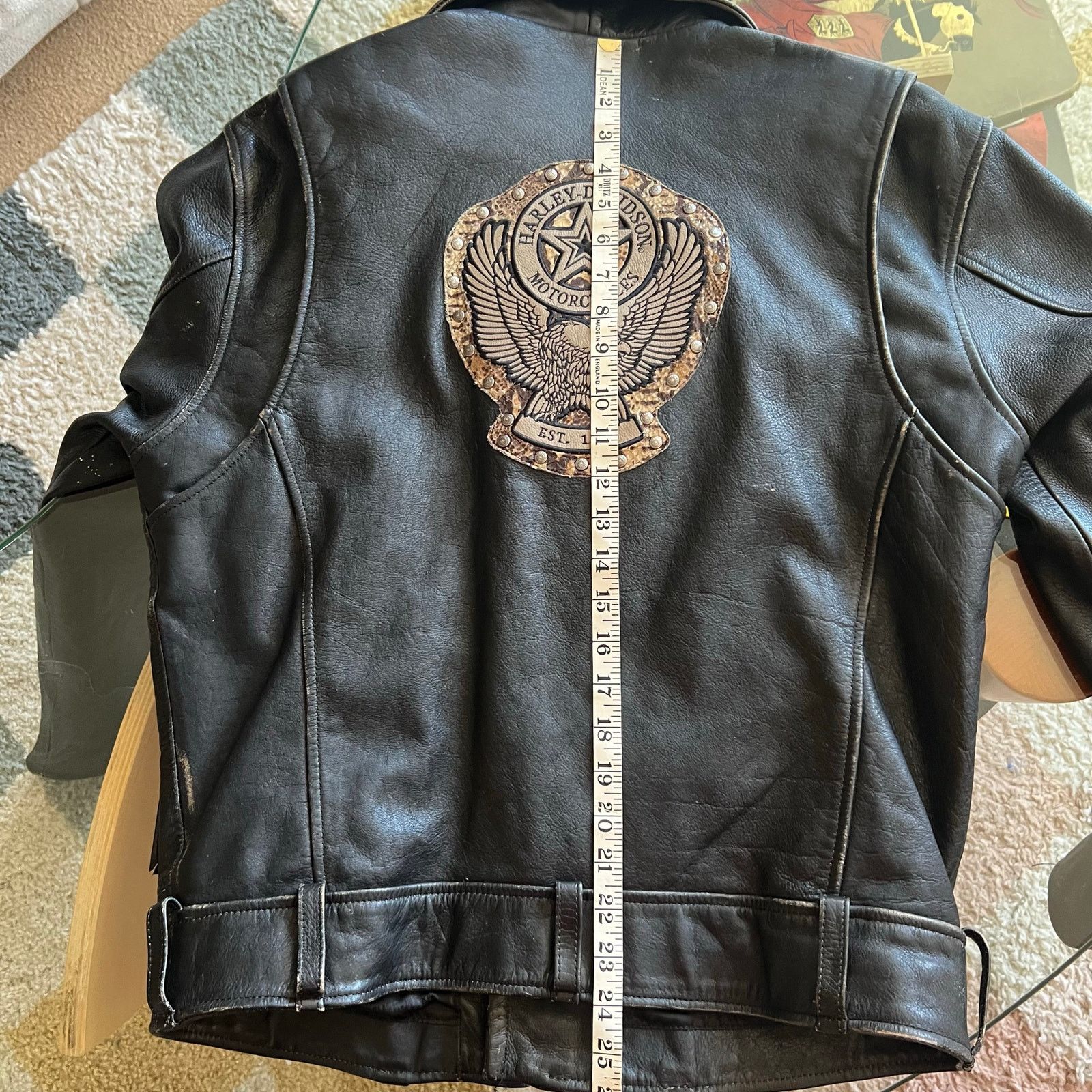 Harley Davidson 00s Harley Davidson Leather Motorcycle Jacket | Cycle Champ Size US M / EU 48-50 / 2 - 20 Thumbnail