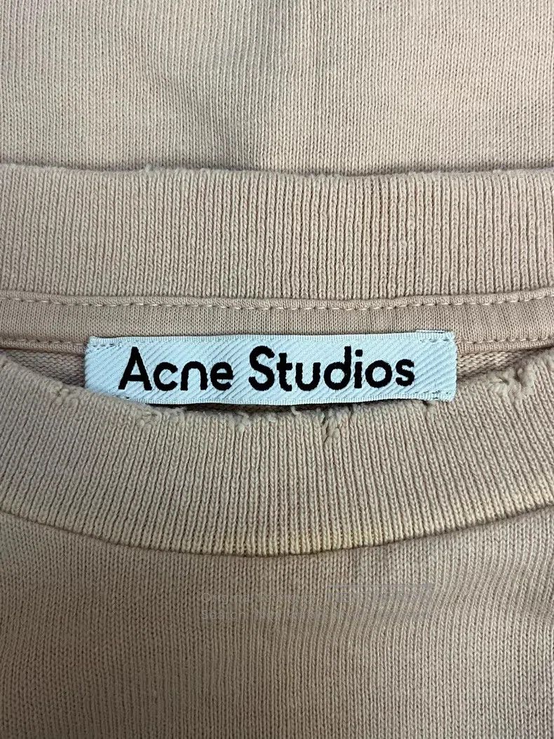 Acne Studios Acne Studios Ladies Round Neck Printed Frayed Hem Short-sl Size XS / US 0-2 / IT 36-38 - 3 Thumbnail