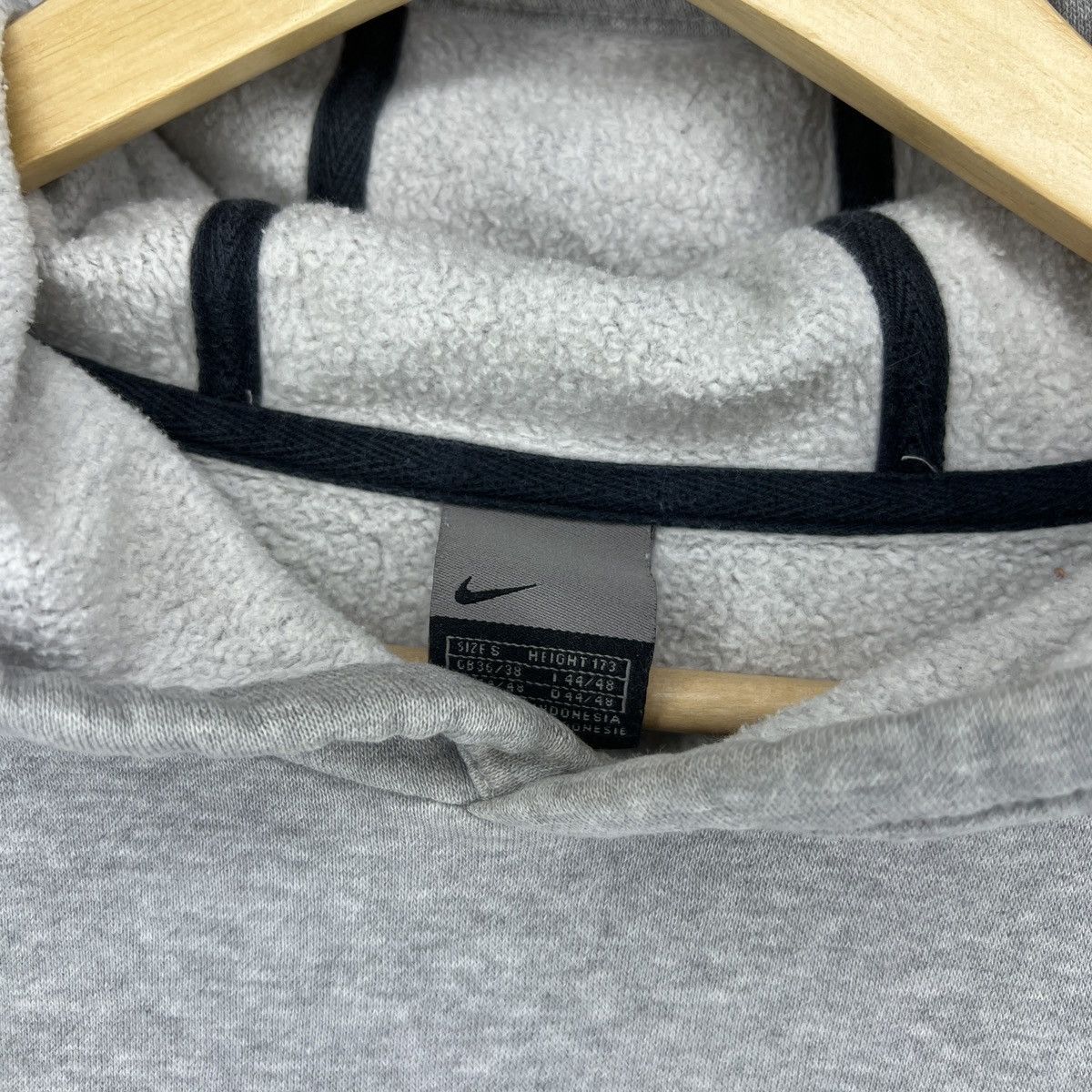 Nike × Vintage Vintage Nike Hoodie Sweatshirt Grey Big Spellout Logo Y2K Size US S / EU 44-46 / 1 - 5 Thumbnail