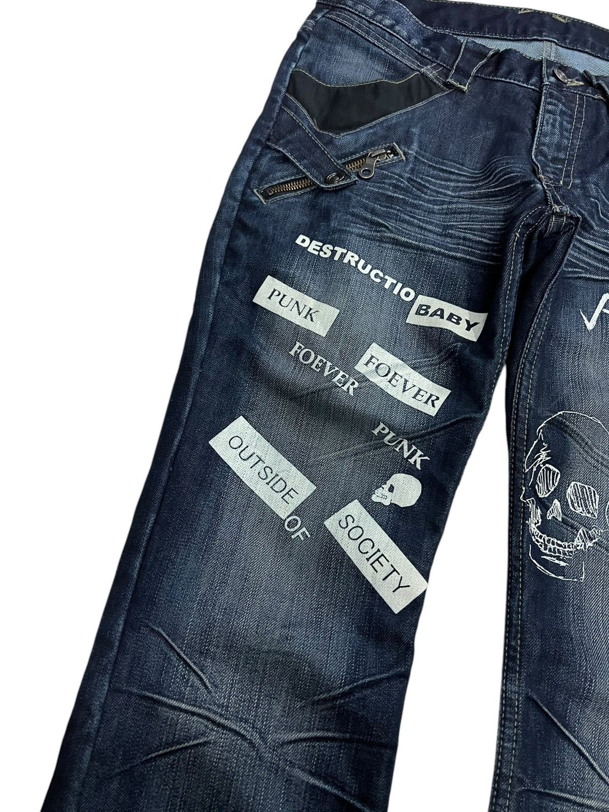 PPFM 💥Insane Pocket PPFM Punk Foever & Destruction Baby Jean Size US 31 - 3 Thumbnail