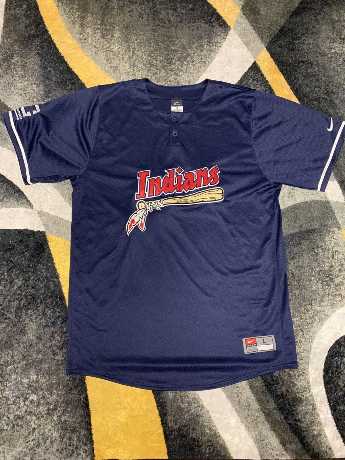 MLB Cleveland Indians Jersey Nike Size ONE SIZE - 1 Thumbnail