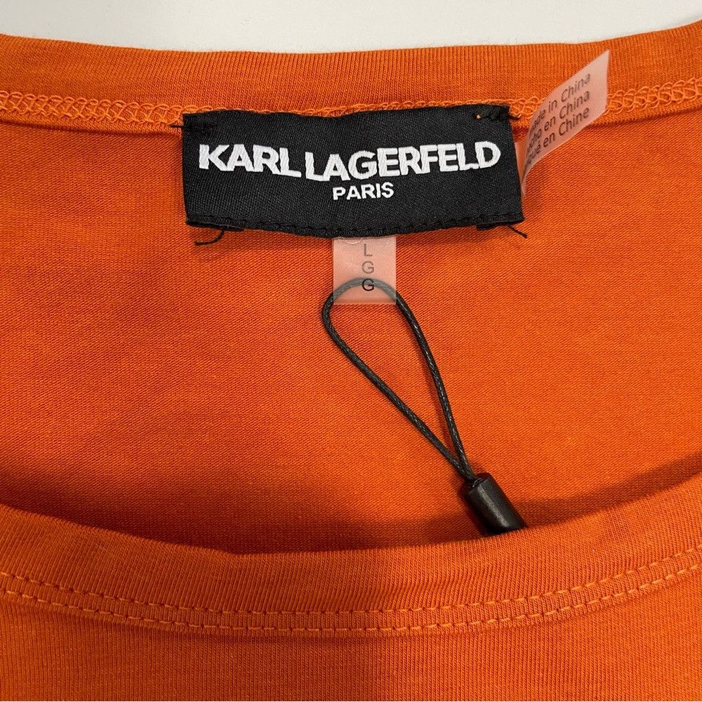 Karl Lagerfeld NWT New KARL LAGERFELD Paris Metallic Dots Cut-Out Shoulder Size L / US 10 / IT 46 - 7 Thumbnail
