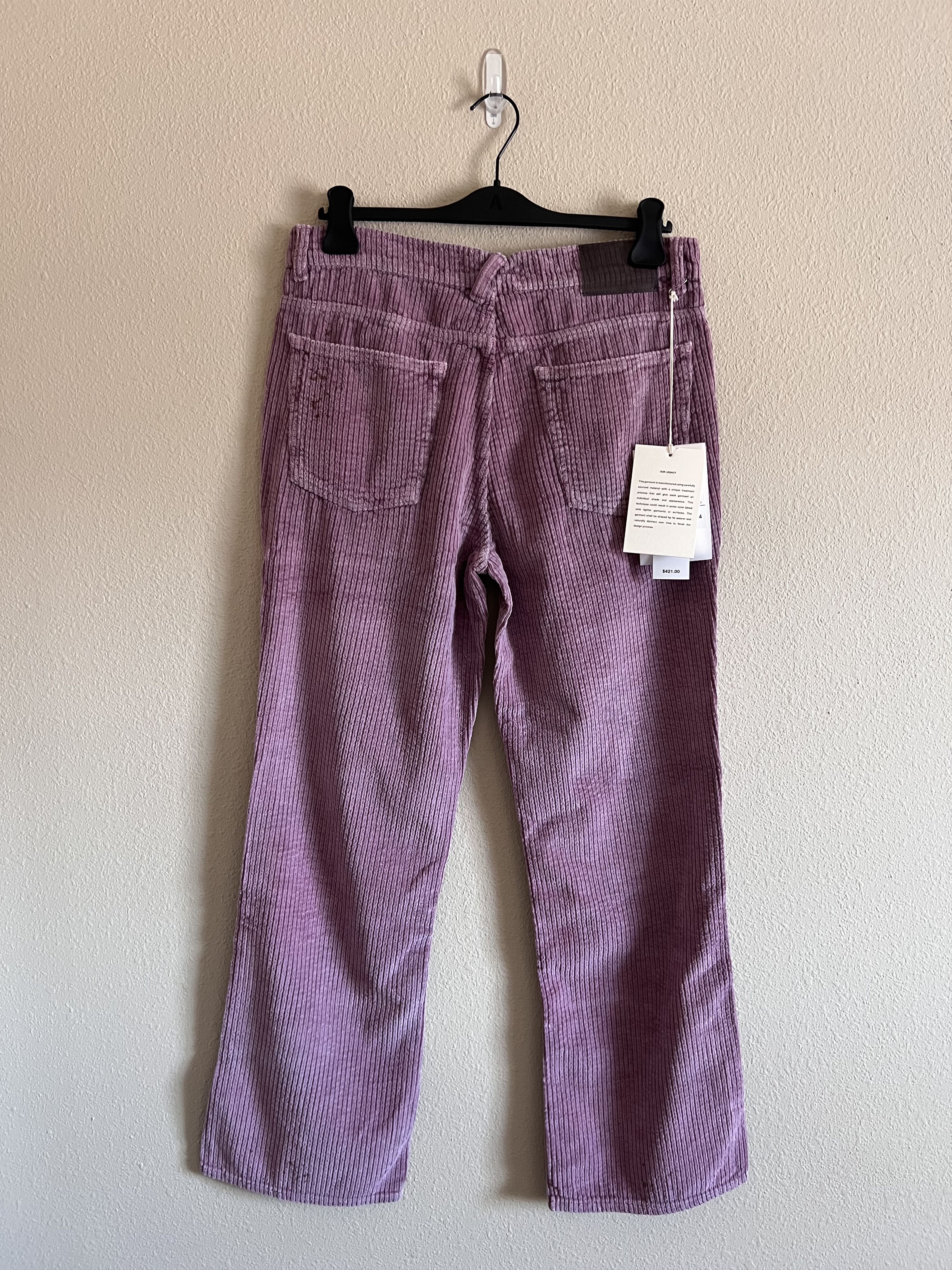Our Legacy Our Legacy 70s Cut Corduroy Pants Antique Pink Rustic Cord Size US 34 / EU 50 - 4 Thumbnail