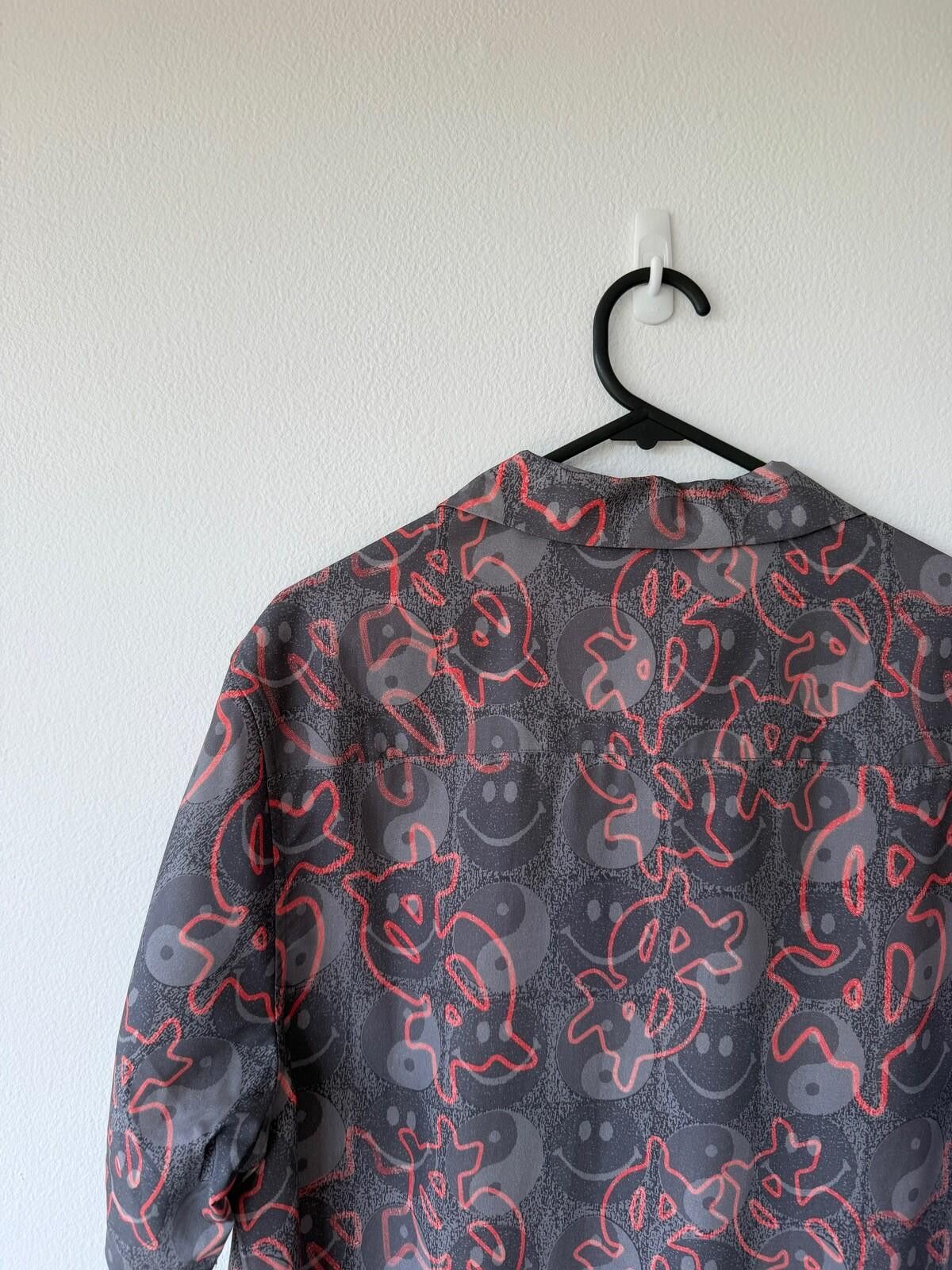 Ksubi new ksubi medium short sleeve shirt top resort yin grey red Size US M / EU 48-50 / 2 - 6 Thumbnail