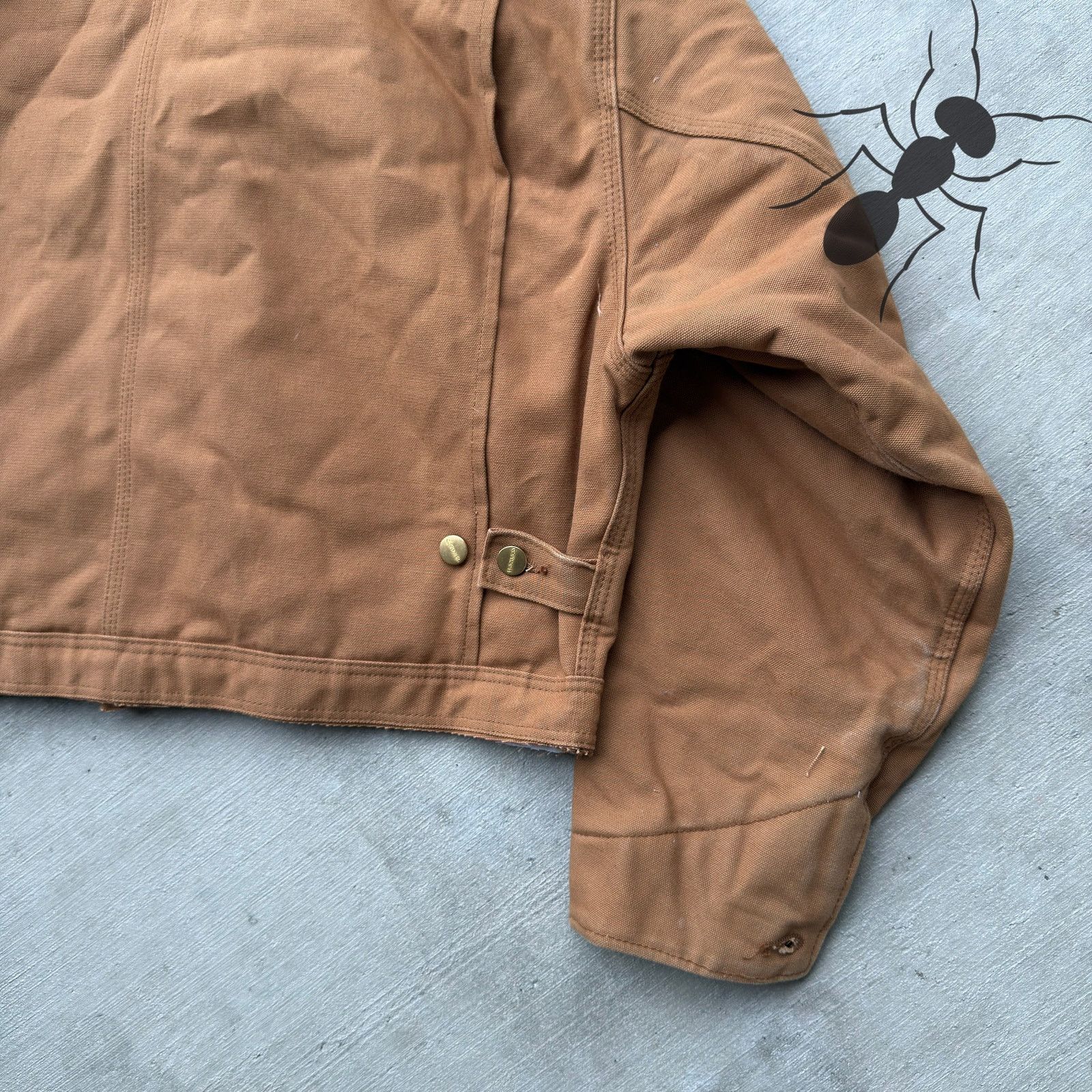 Carhartt × Vintage Carhartt brown cropped Detroit style work wear jacket Size US L / EU 52-54 / 3 - 8 Thumbnail