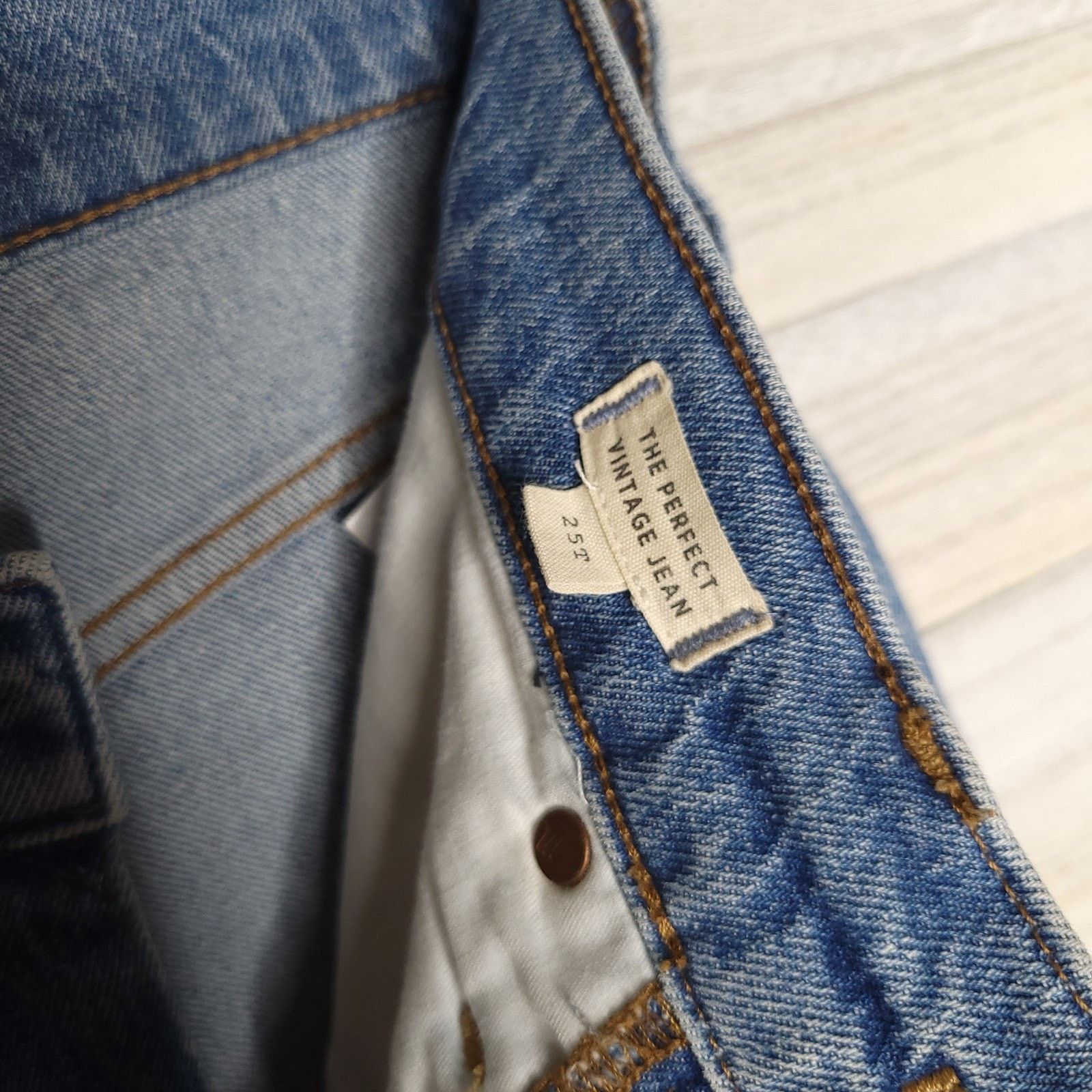 Madewell Madewell Jeans The Perfect Vintage Straight Jean Womens 25T Size 28" / US 6 / IT 42 - 4 Thumbnail