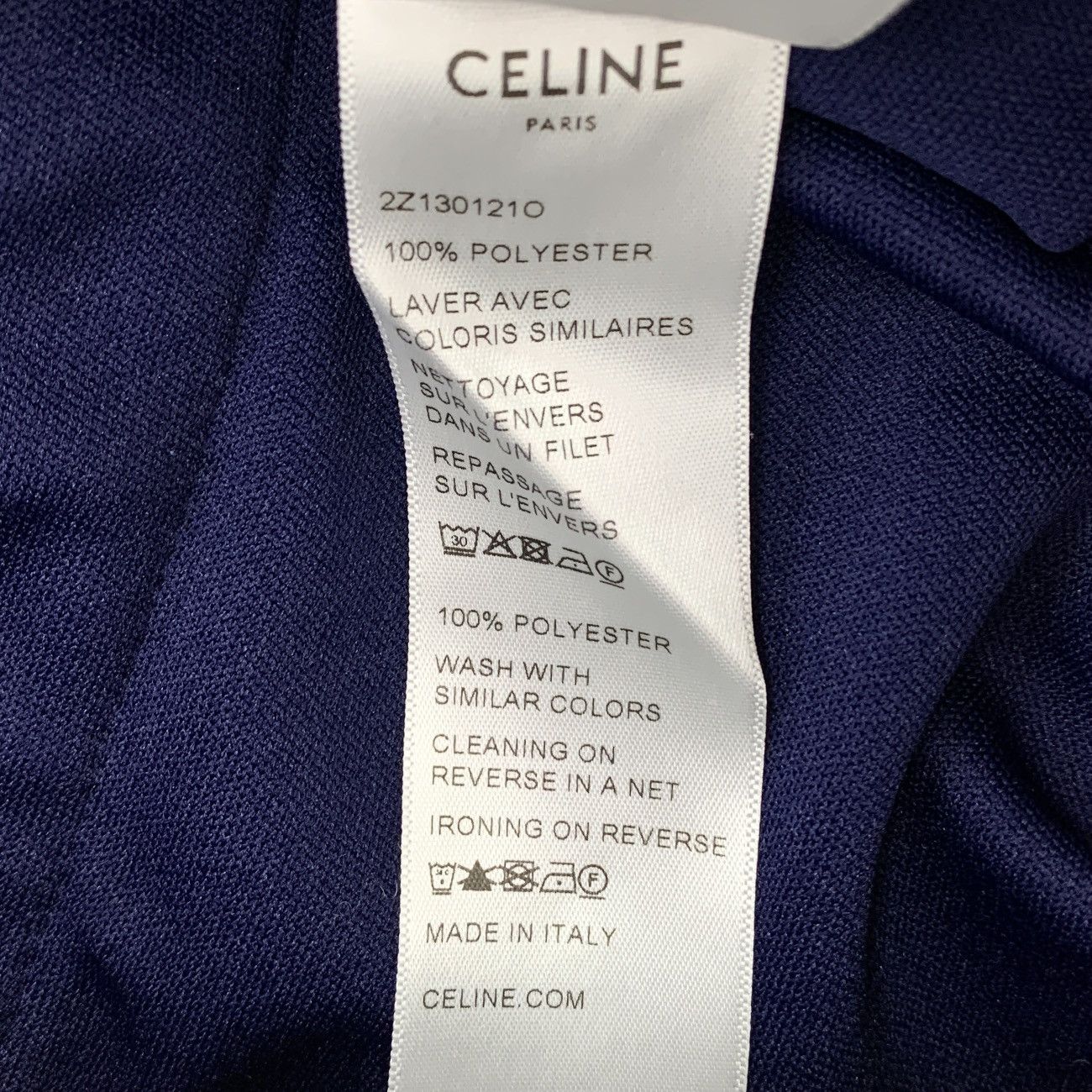 Celine Celine Navy Blue Side Stripe Casual Pants Size 25" / US 0 / IT 36 - 7 Thumbnail