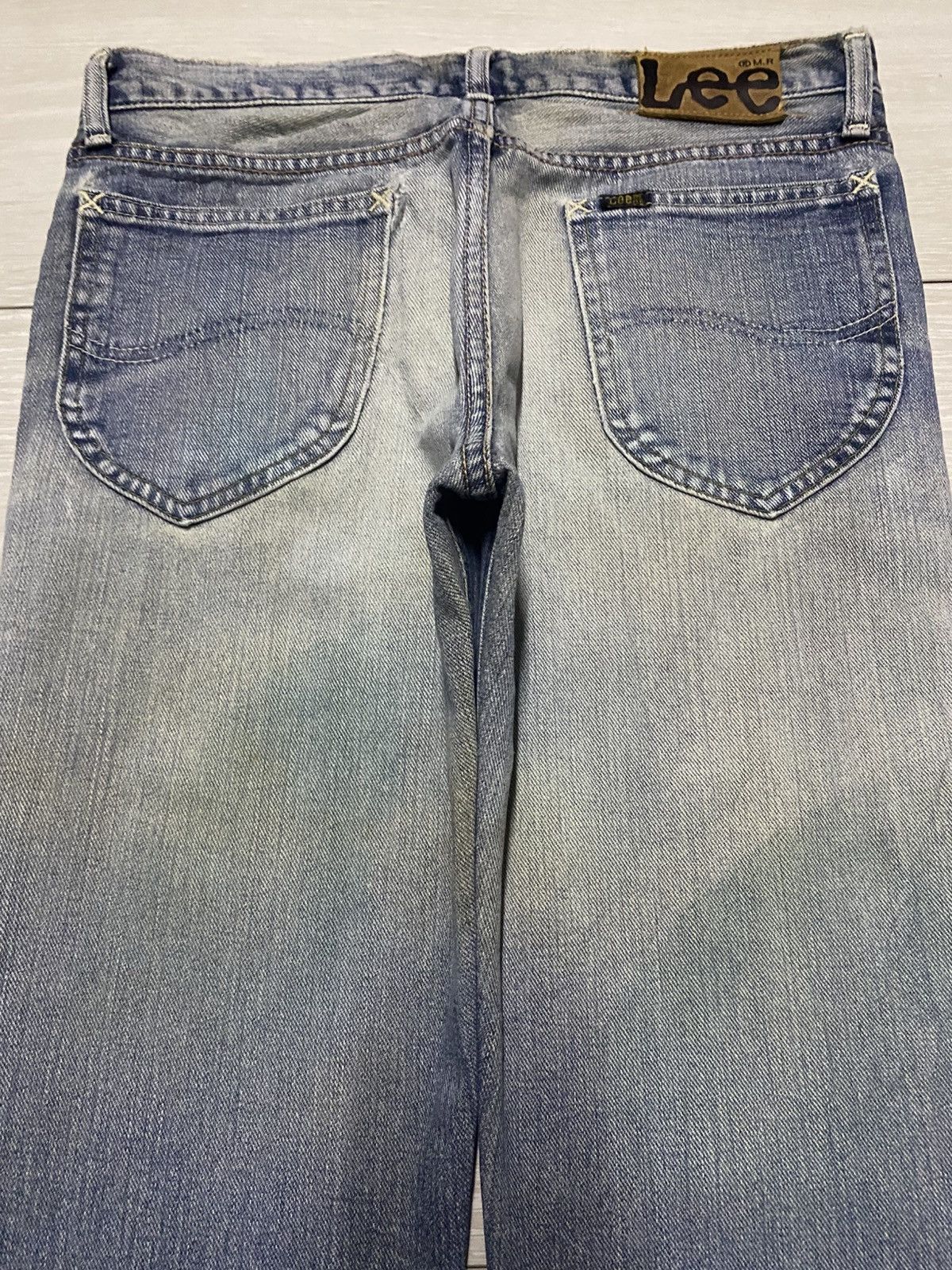 Lee Vintage Lee Rider Faded Wash Distressed Flare Bootcut Jeans Size US 29 - 4 Thumbnail