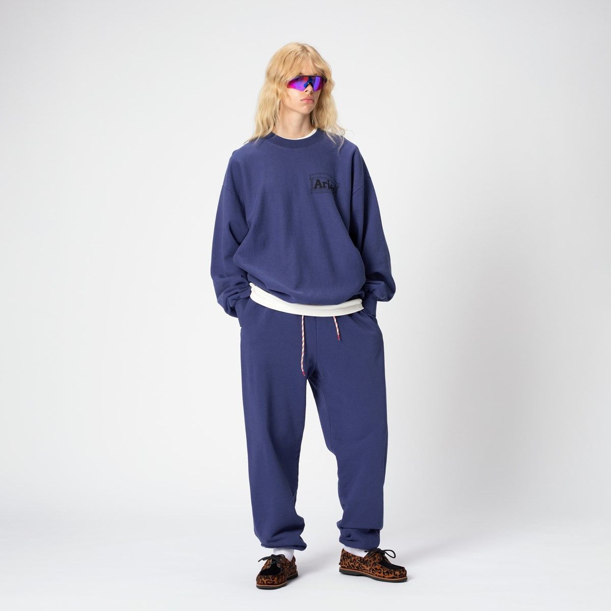 image of Aries Temple Sweatpant in Blue, Men's (Size 32)