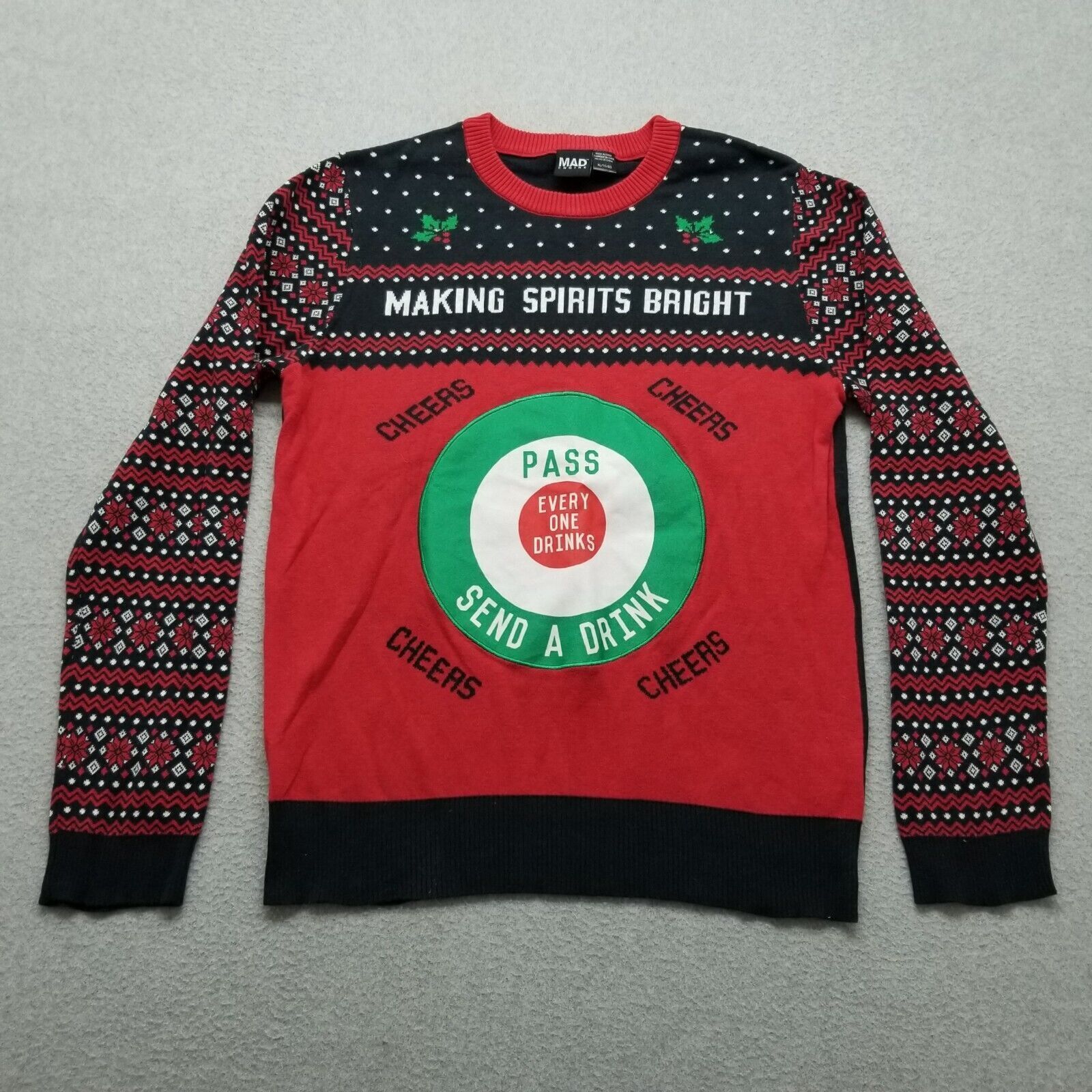 Other Christmas Sweater Men XL Long Sleeve Crew Neck Pullover Size US XL / EU 56 / 4 - 1 Thumbnail