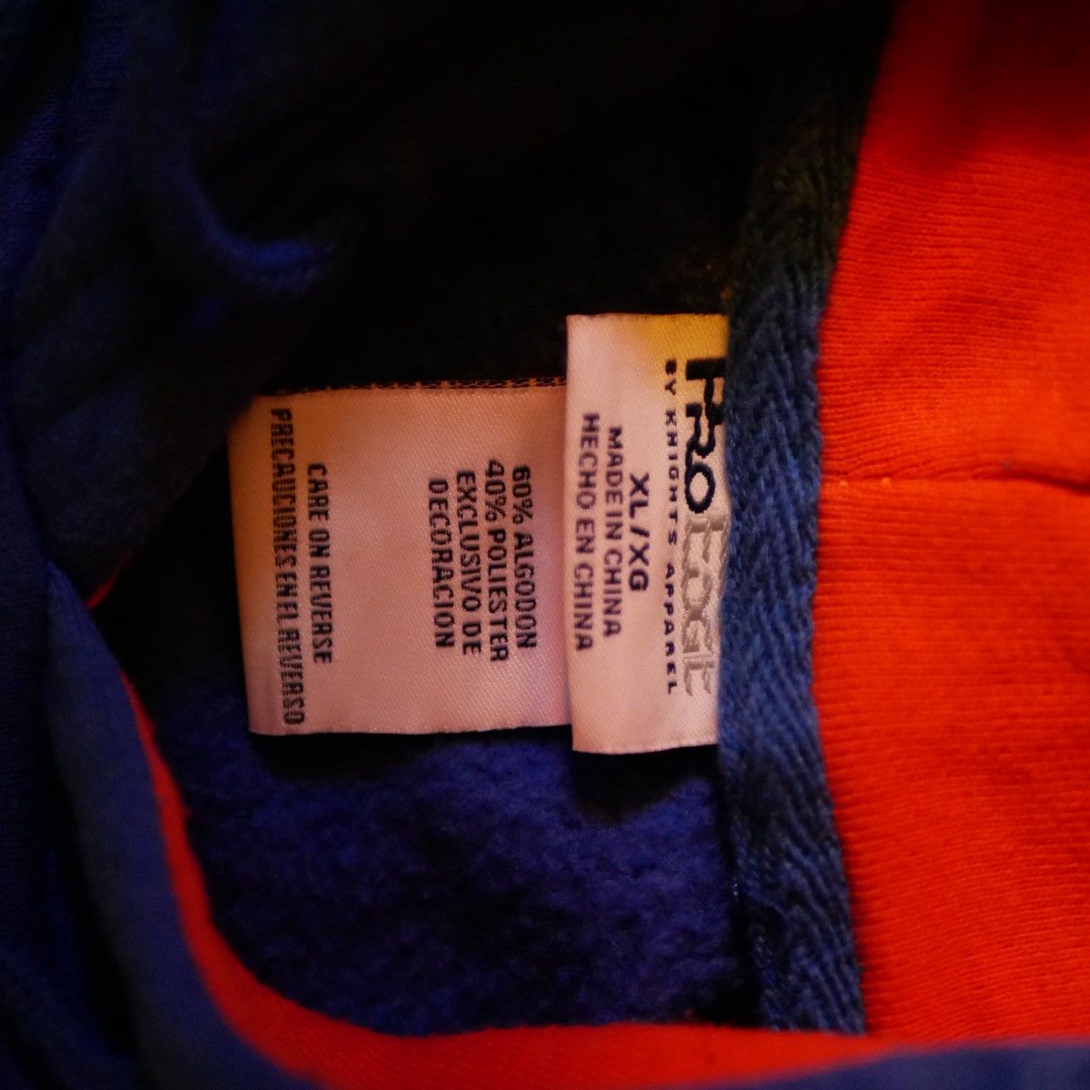 Pro Edge Vintage Florida Gators Hoodie – Royal Blue / Orange Lined Size US XL / EU 56 / 4 - 4 Thumbnail
