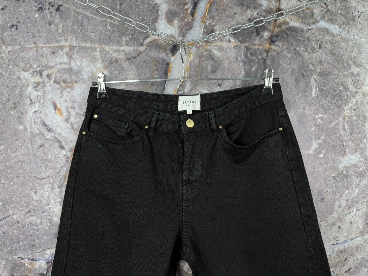 Reformation × Rouje × Sezane Women’s Sezane Denim Jeans Black Size 33 Size 33" - 2 Thumbnail