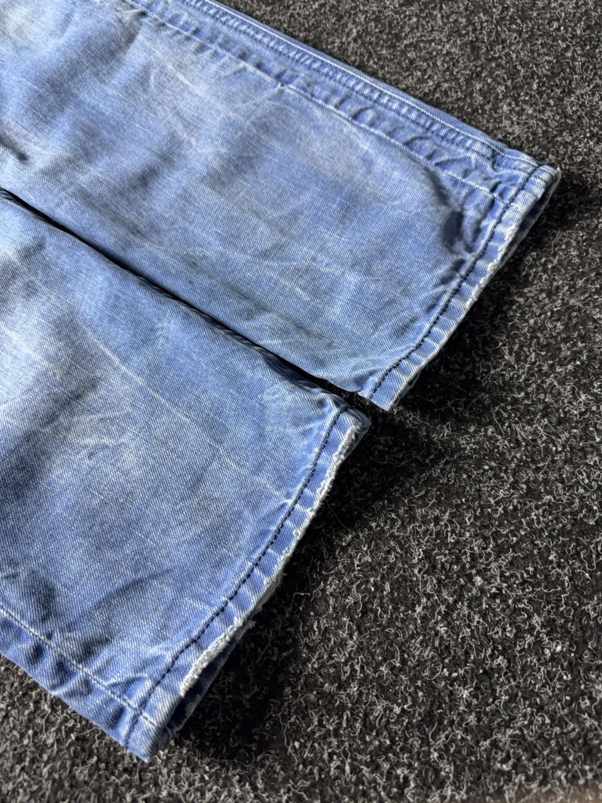Diesel Y2K 00s Diesel Darron Jeans Light Blue Wash Made in Italy Size US 32 / EU 48 - 4 Thumbnail