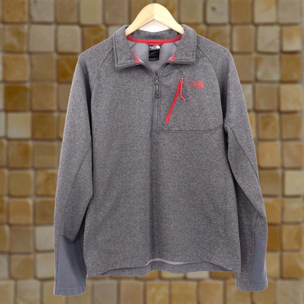 The North Face The North Face Sweatshirt Canyonlands 1/4 Zip Pullover Mens M Gray Mock Neck Zip Pullover Sweatshirt Mens M Gray 1/4 Zip The North Face Size US M / EU 48-50 / 2 - 1 Thumbnail