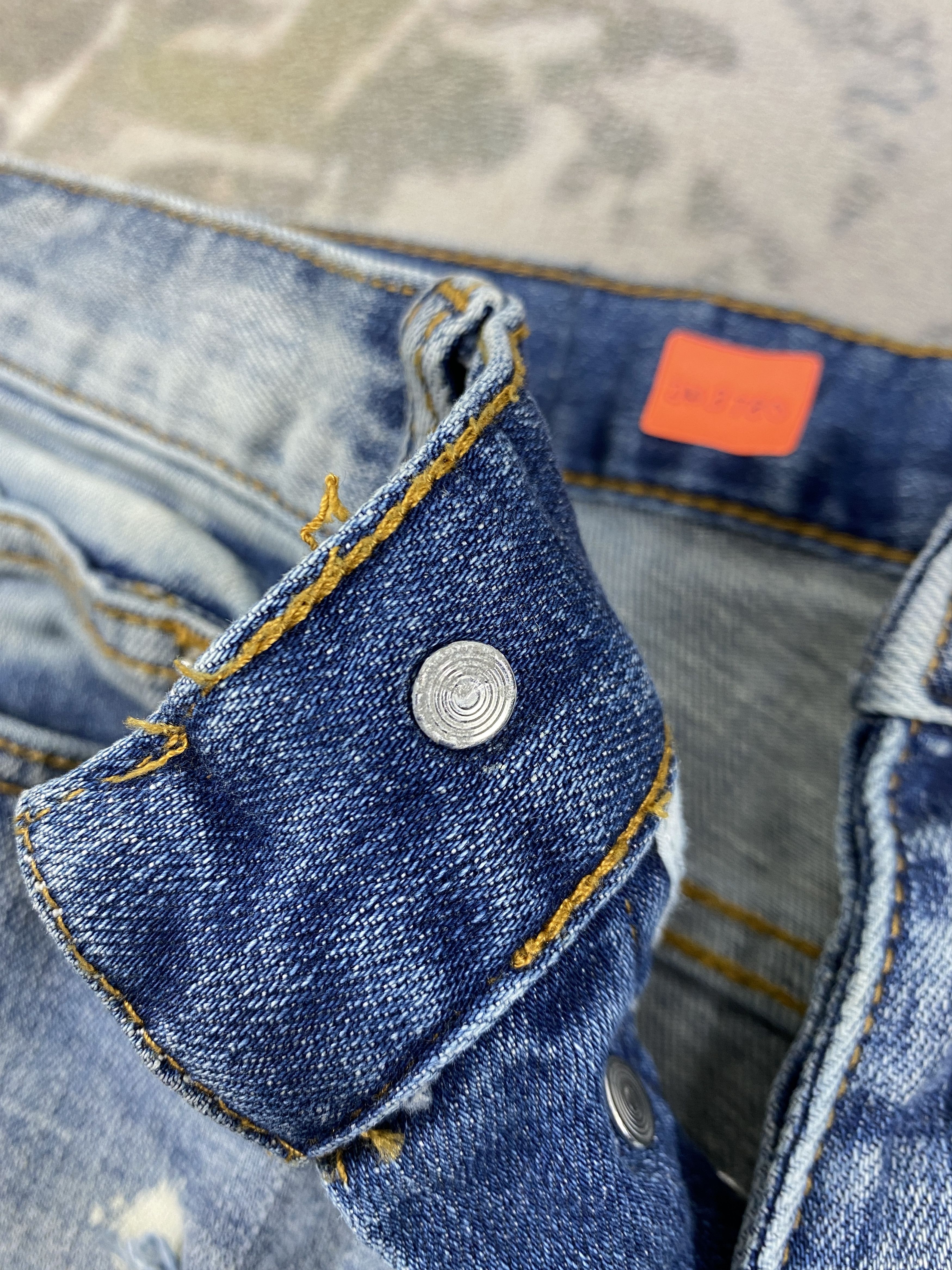 MNML Distressed Blue Vintage MNML Jeans 29x31 Denim- JN3780 Size US 29 - 6 Thumbnail