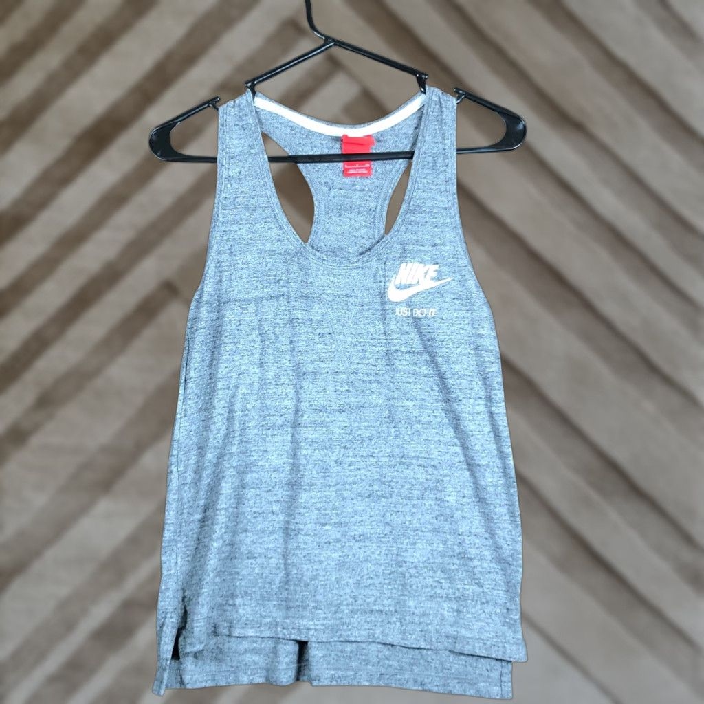Nike Nike Shirt Womens Gray Logo Halter Tank Top Lightweight Athletic Small Size S / US 4 / IT 40 - 1 Thumbnail