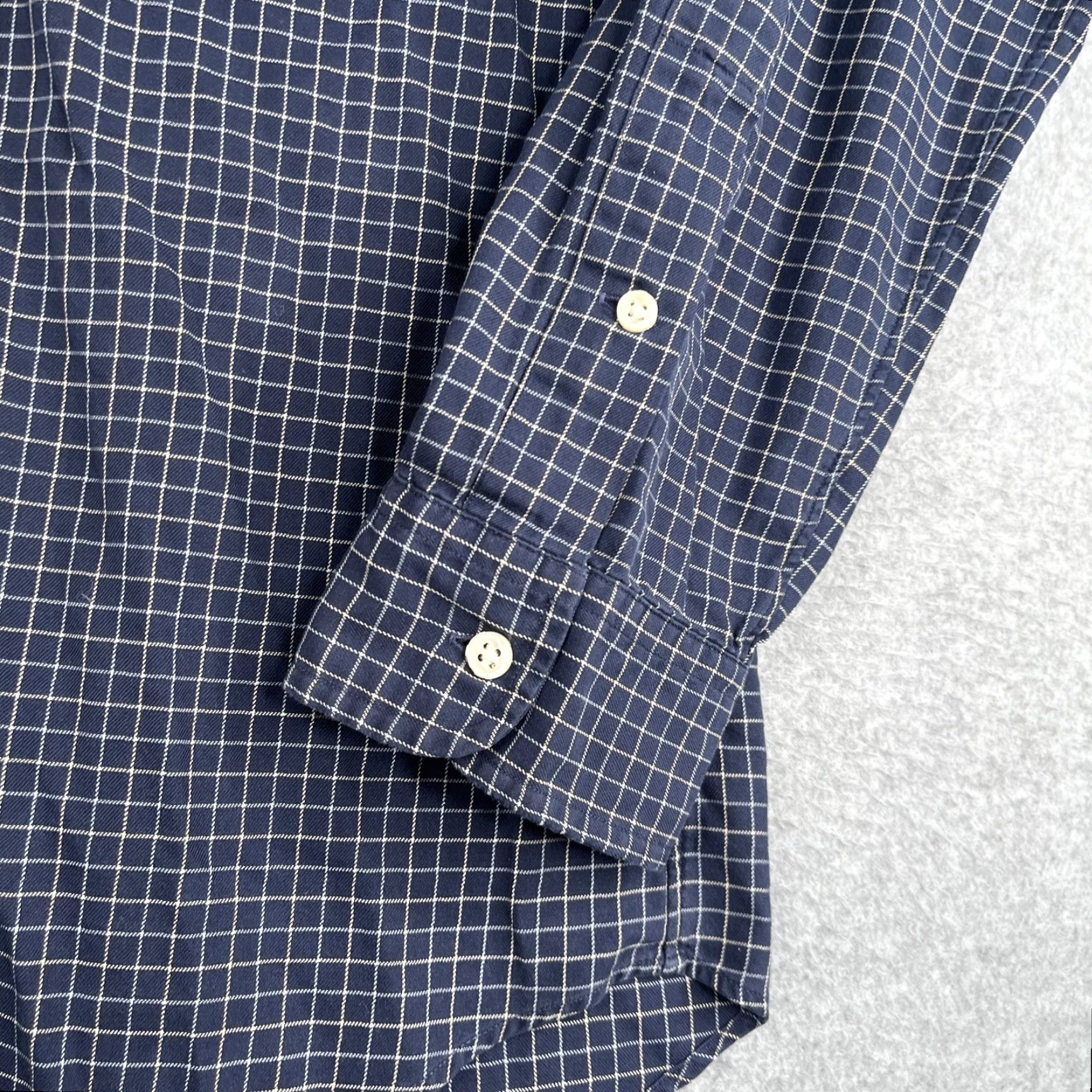 Ralph Lauren Ralph Lauren Classic Shirt XL Navy Blue Button Up Long Sleeve Pony Pocket Mens Size US XL / EU 56 / 4 - 2 Thumbnail