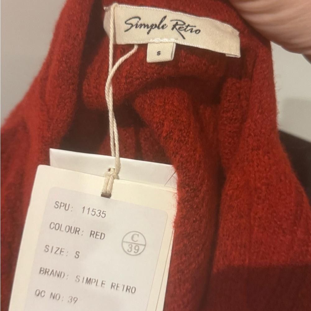 Designer Simple Retro sweater - size S Size S / US 4 / IT 40 - 9 Thumbnail