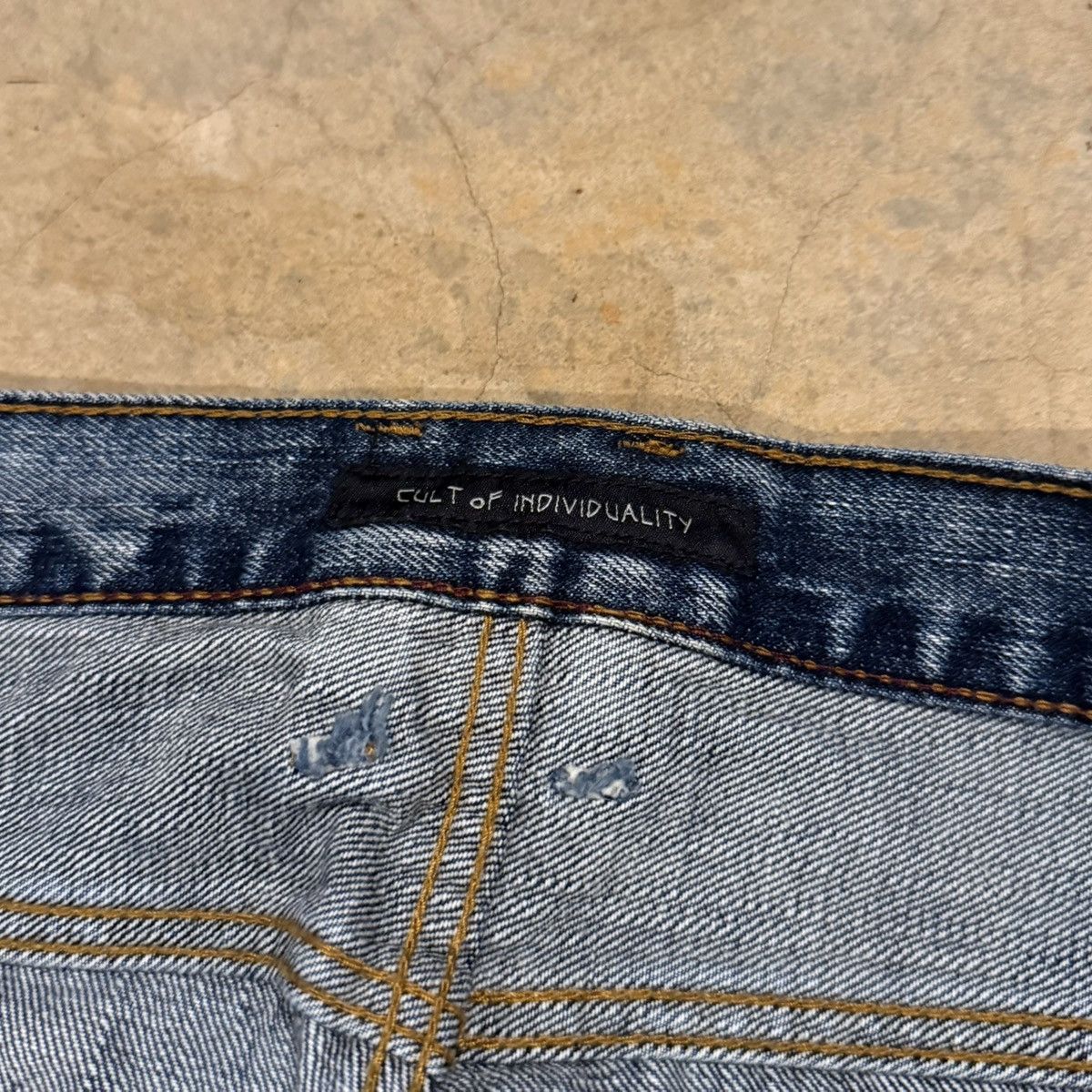 Cult Of Individuality Faded Distressed Japanese Selvedge Paint Splatter Jeans ERD Size US 42 / EU 58 - 10 Thumbnail