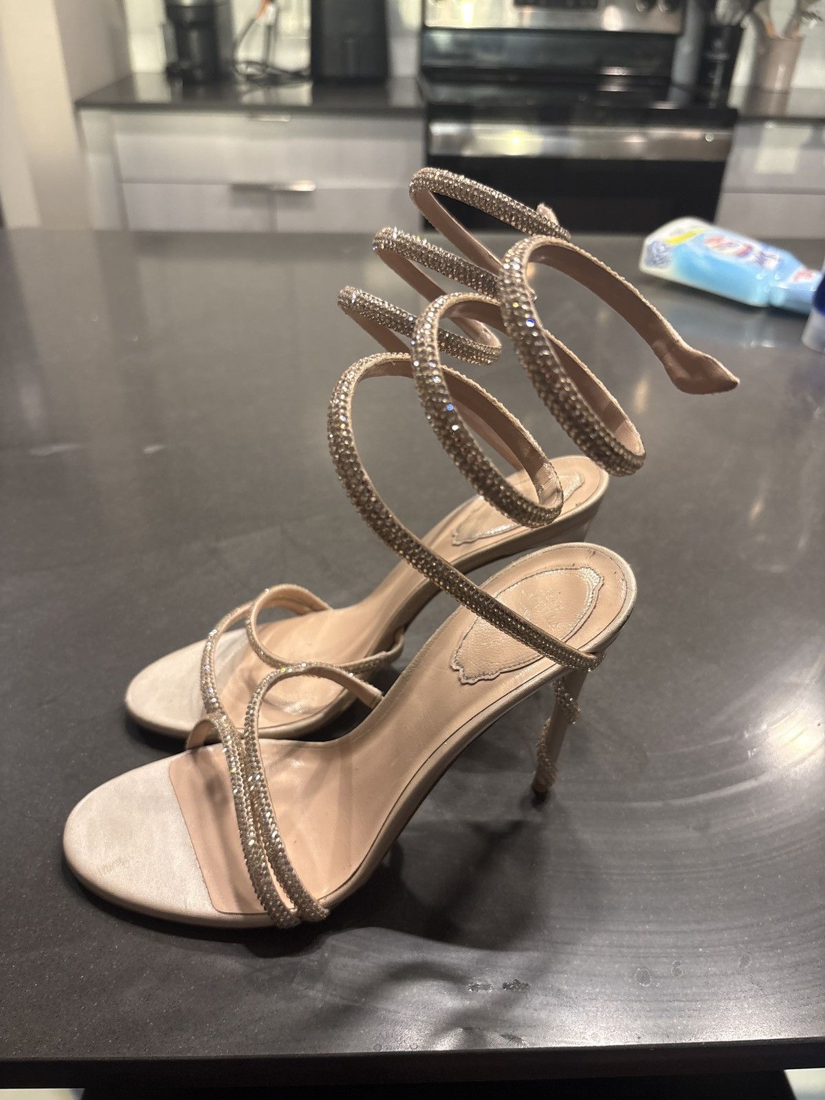 Rene Caovilla Rene Caovilla Nude Heels Size US 8 / IT 38 - 2 Thumbnail