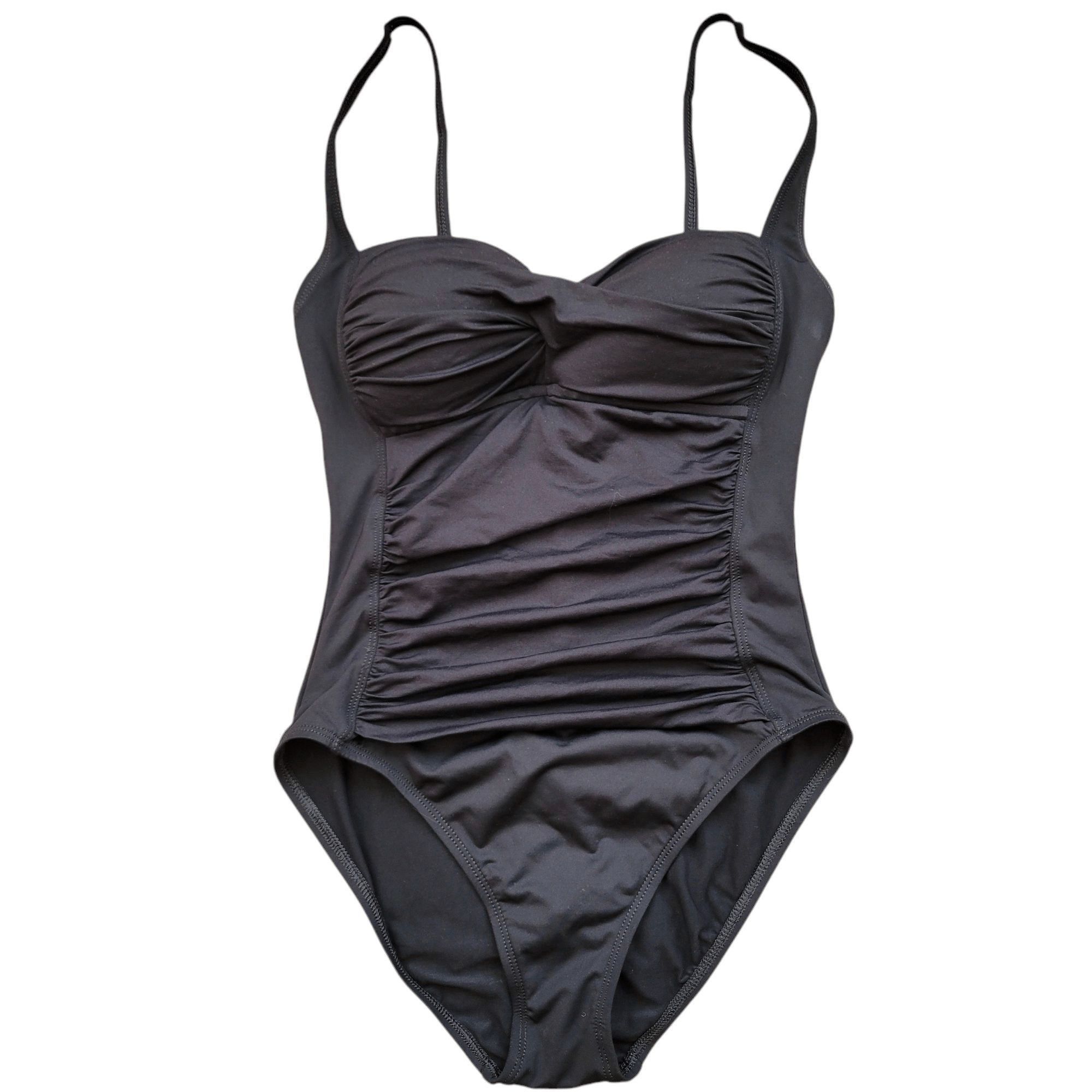 Other La Blanca by Rod Beattie Shirred One Swimsuit Size 6 Black Size ONE SIZE - 1 Thumbnail