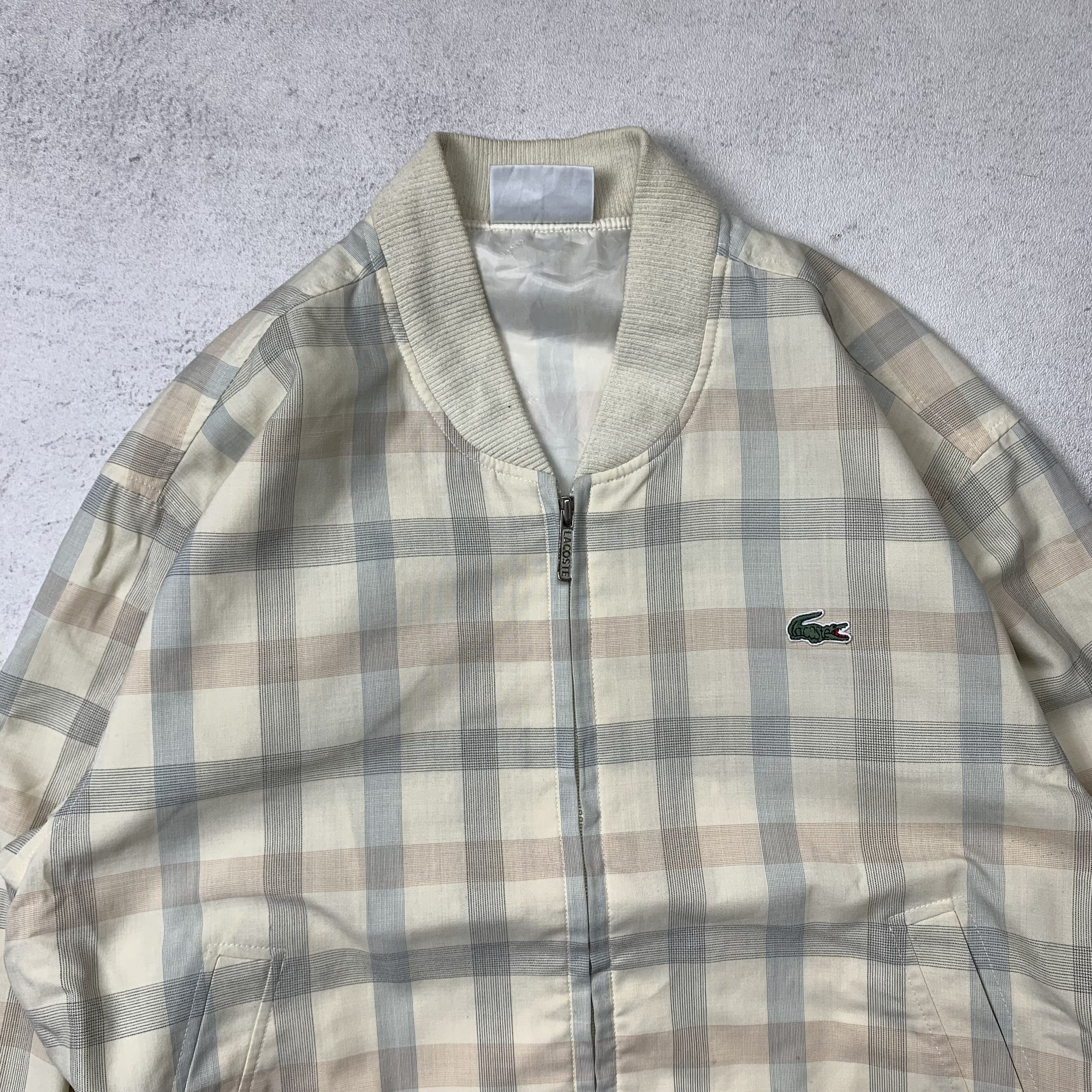 Lacoste Vintage Lacoste Bomber Plaid Jacket Size US M / EU 48-50 / 2 - 3 Thumbnail