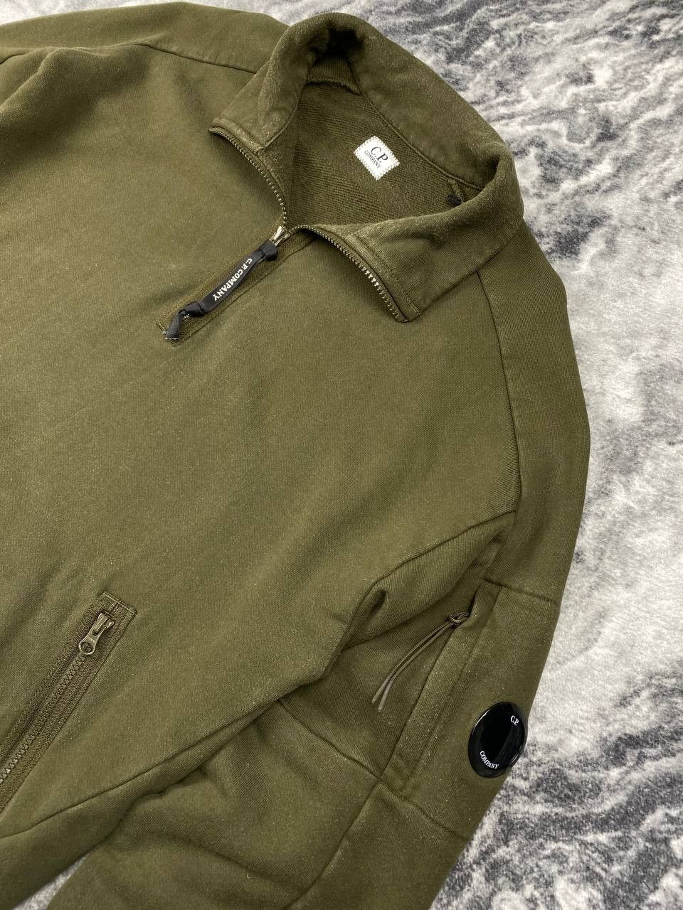 C.P. Company C.P. Company Diagonal Raised Fleece 1/4 Zipped Sweatshirt Size US L / EU 52-54 / 3 - 2 Thumbnail