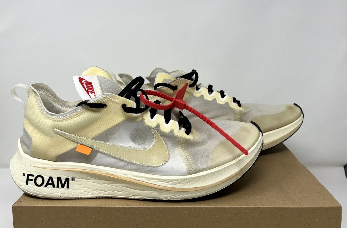 Nike Off White Size 13 Nike Off White x Zoom Fly SP The Ten Grailed