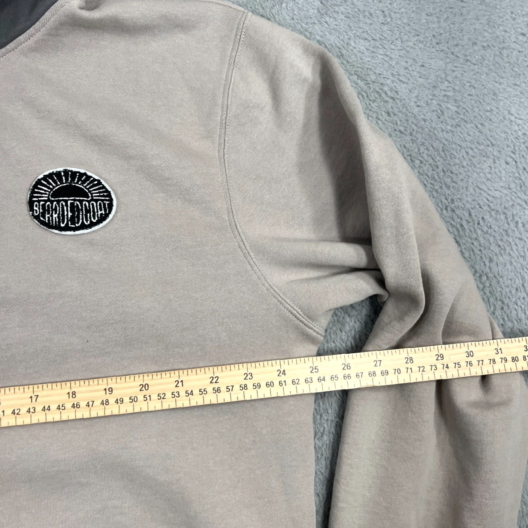 Vintage Bearded Goat Mens Hoodie Two Tone Pockets Gray XXL Pullover Cotton Blend Shirt? Size US XXL / EU 58 / 5 - 3 Thumbnail
